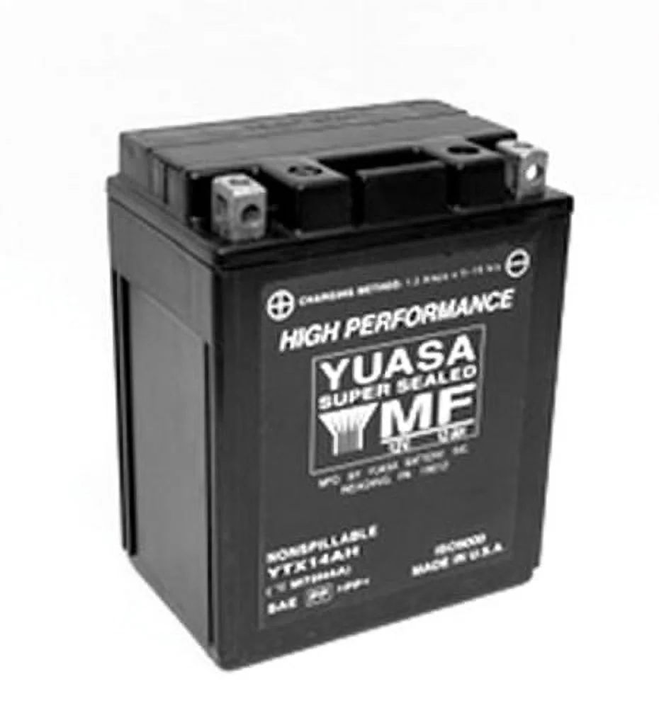 Yuasa Ytx14ah Factory Activated Maintenance Free 12 Volt Batt. - Inhomebuy
