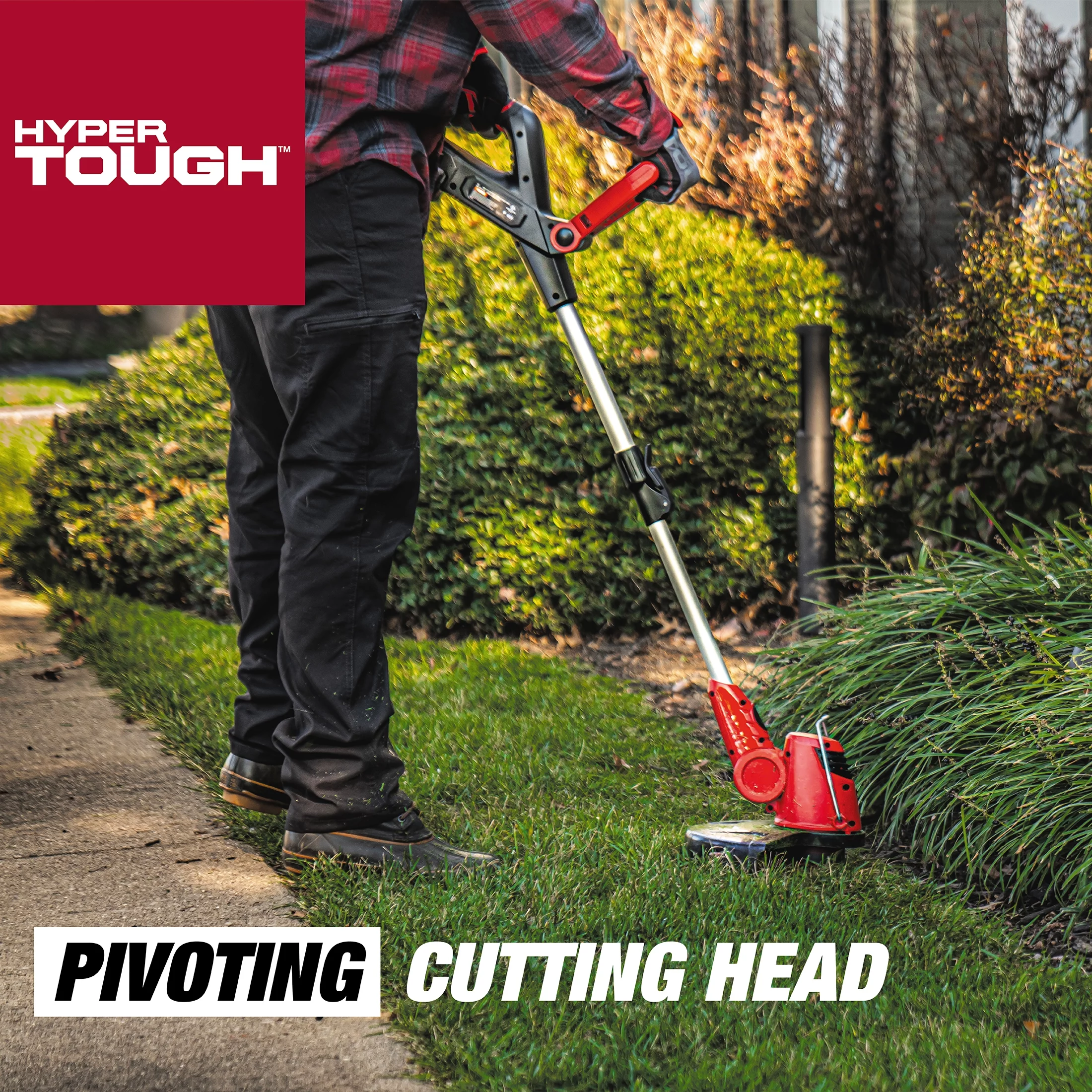 Hyper Tough 20V Max Cordless 13-inch Battery Powered String Trimmer, HT22-401-03-05 - Inhomebuy