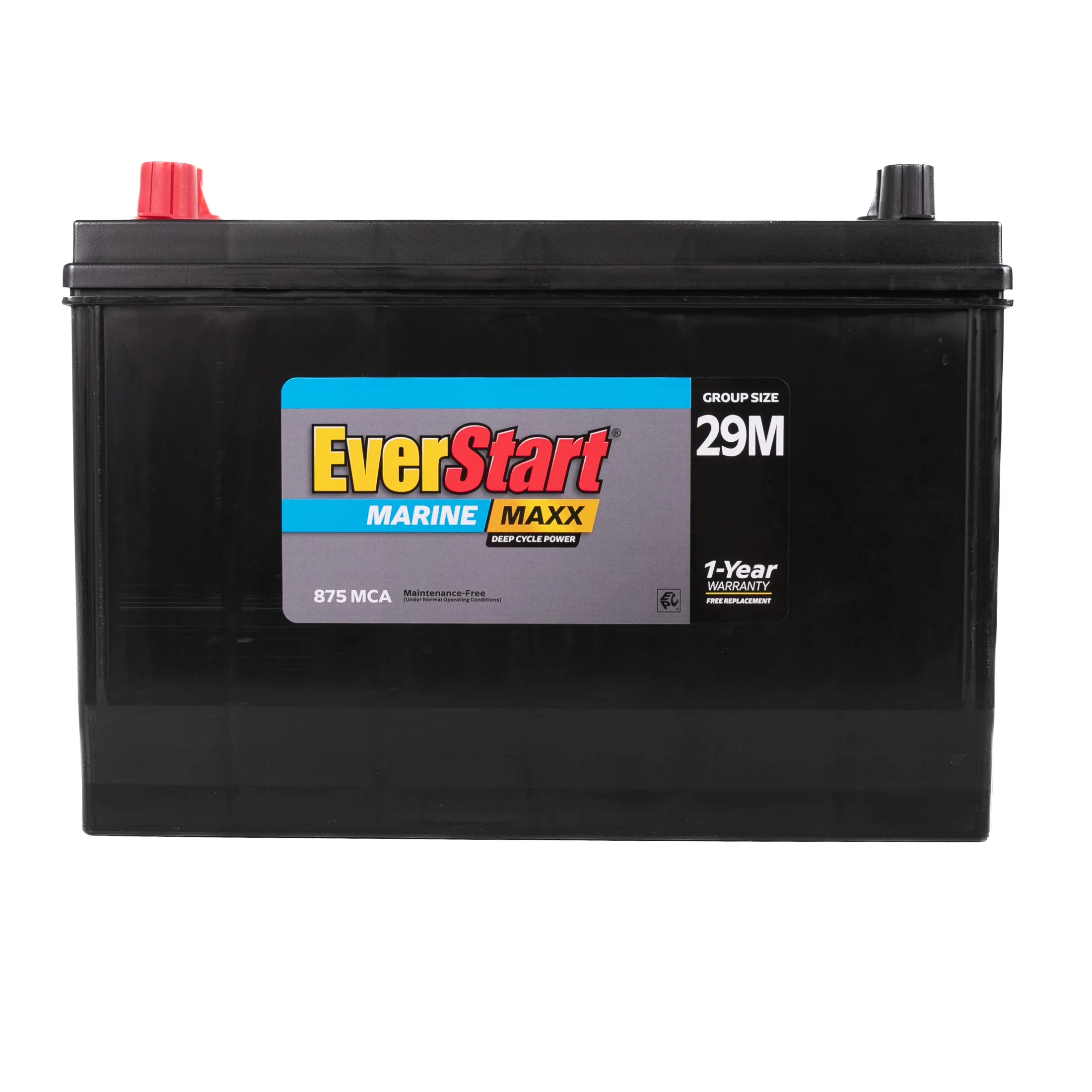 EverStart Maxx Lead Acid Marine & RV Deep Cycle Battery, Group Size 29DC (12 Volt / 845 MCA) - Inhomebuy