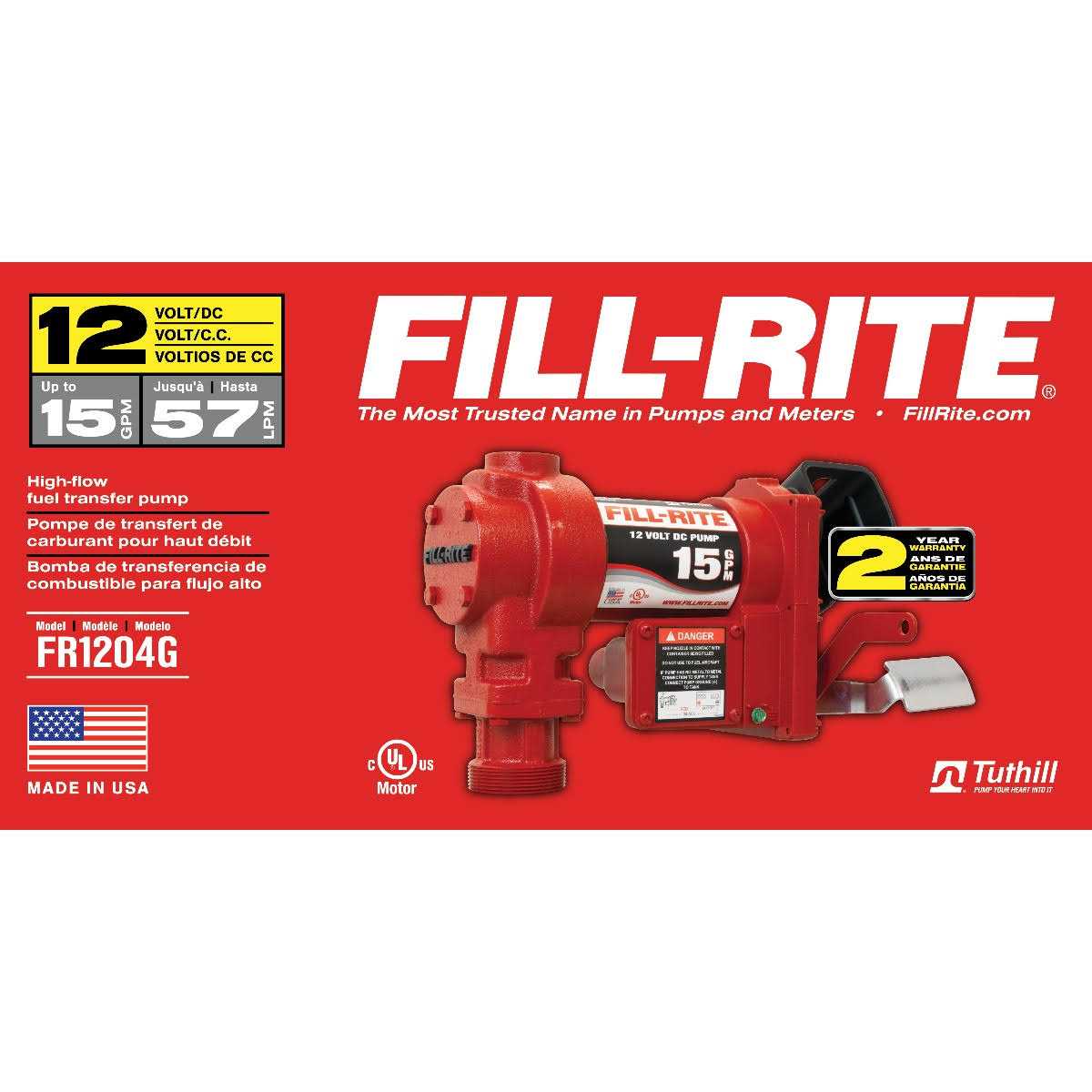 Fill-Rite FR1204H 12V Fuel Transfer Pump - Inhomebuy