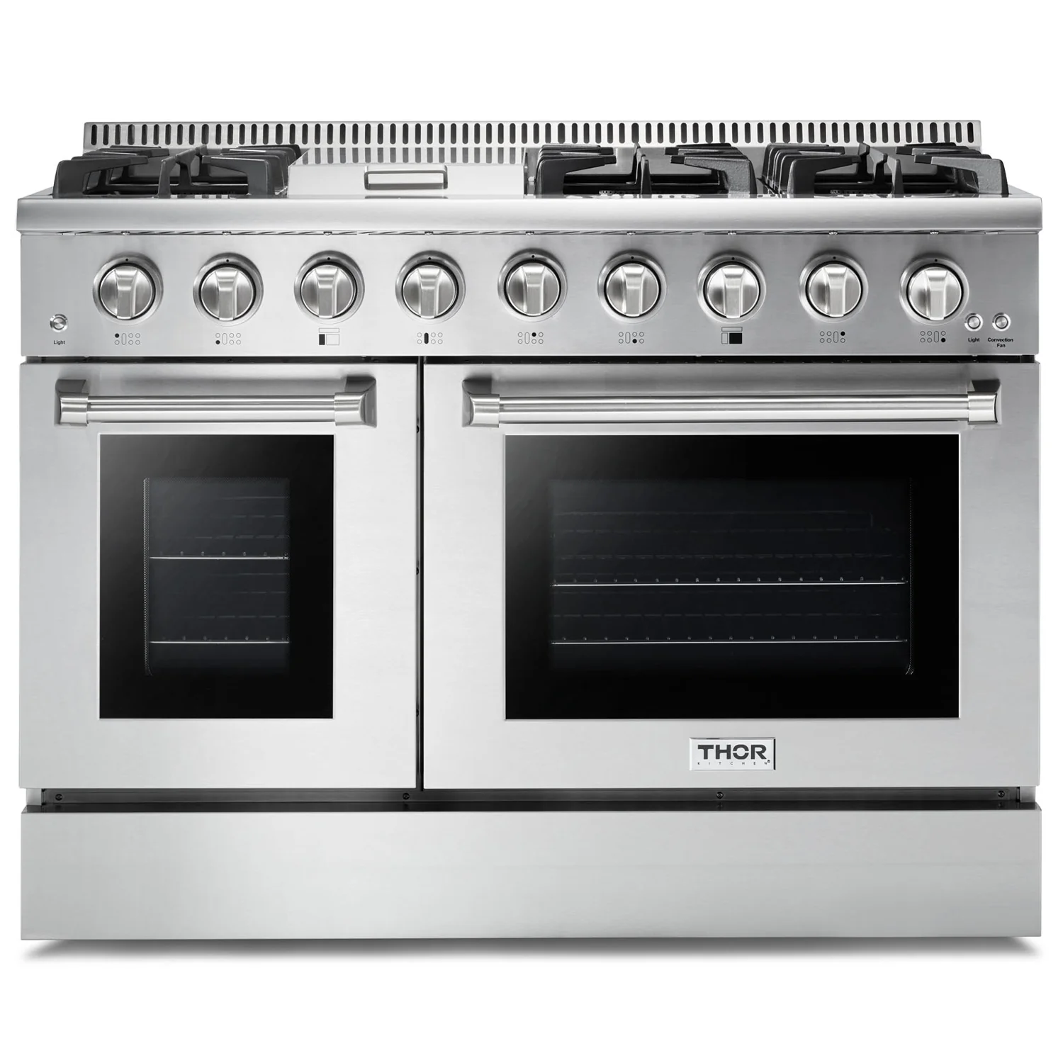 Thor Kitchen 48 in. 6.7 cu. ft. Professional Natural Gas Range in Stainless Steel, HRG4808U - Inhomebuy