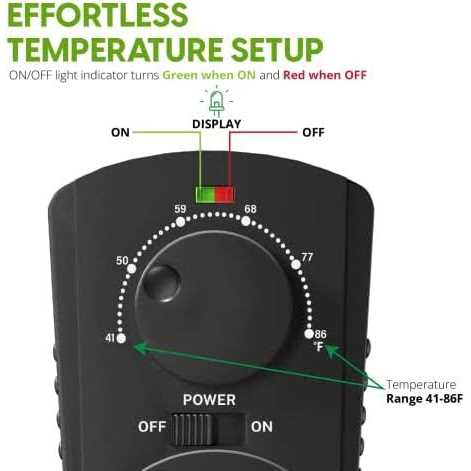 Econohome Adjustable Thermostat Universal Plugin Heating & Cooling Thermostat - Inhomebuy