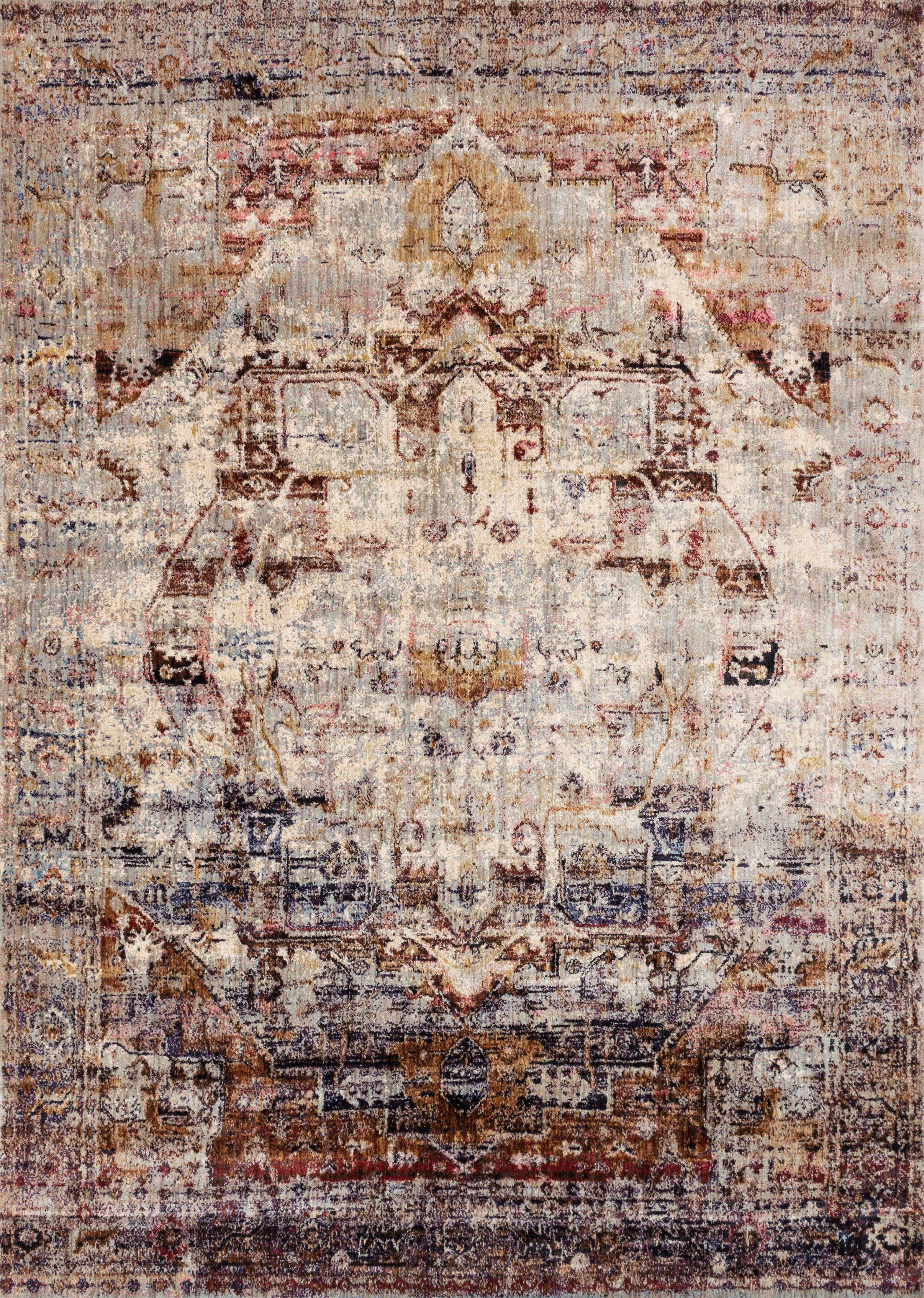 Loloi Rugs Anastasia Collection Rug in Slate, Multi - 6'7