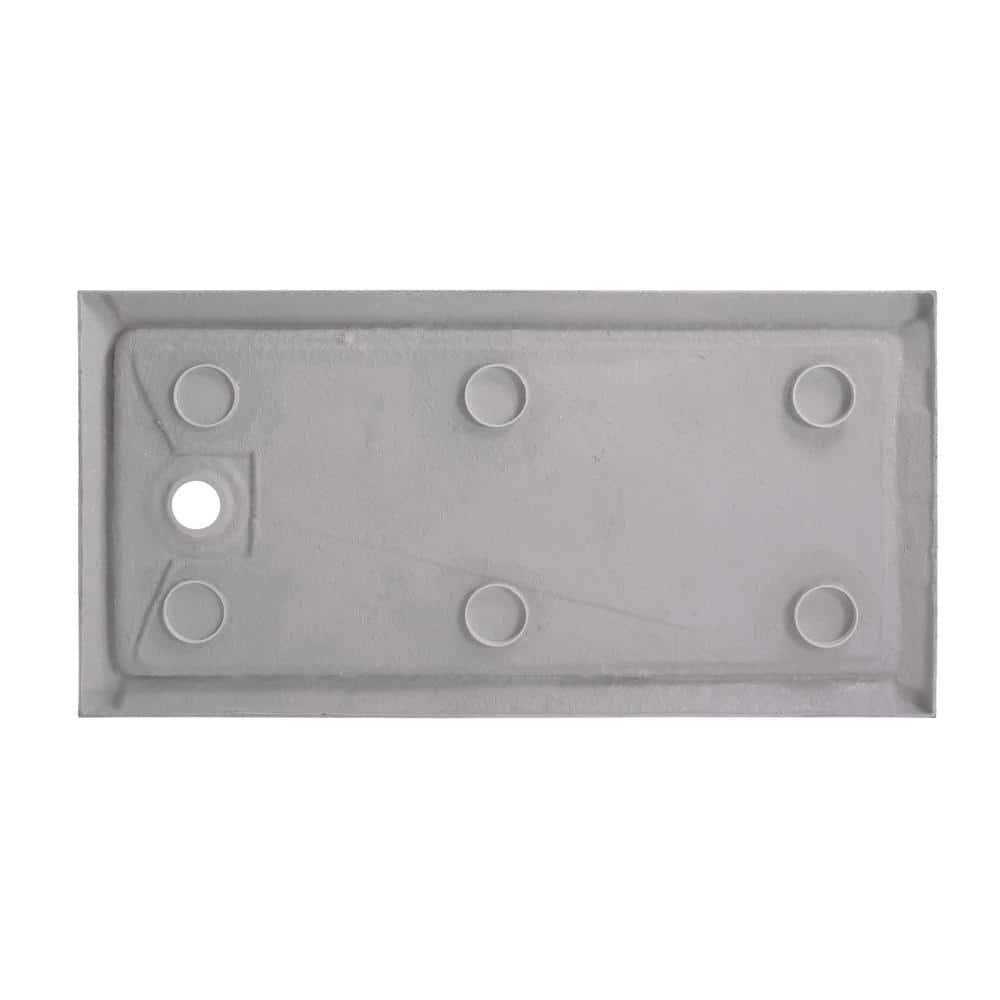 CRAFT + MAIN 60 in. x 30 in. Single Threshold Right Drain Shower Base in White - Inhomebuy