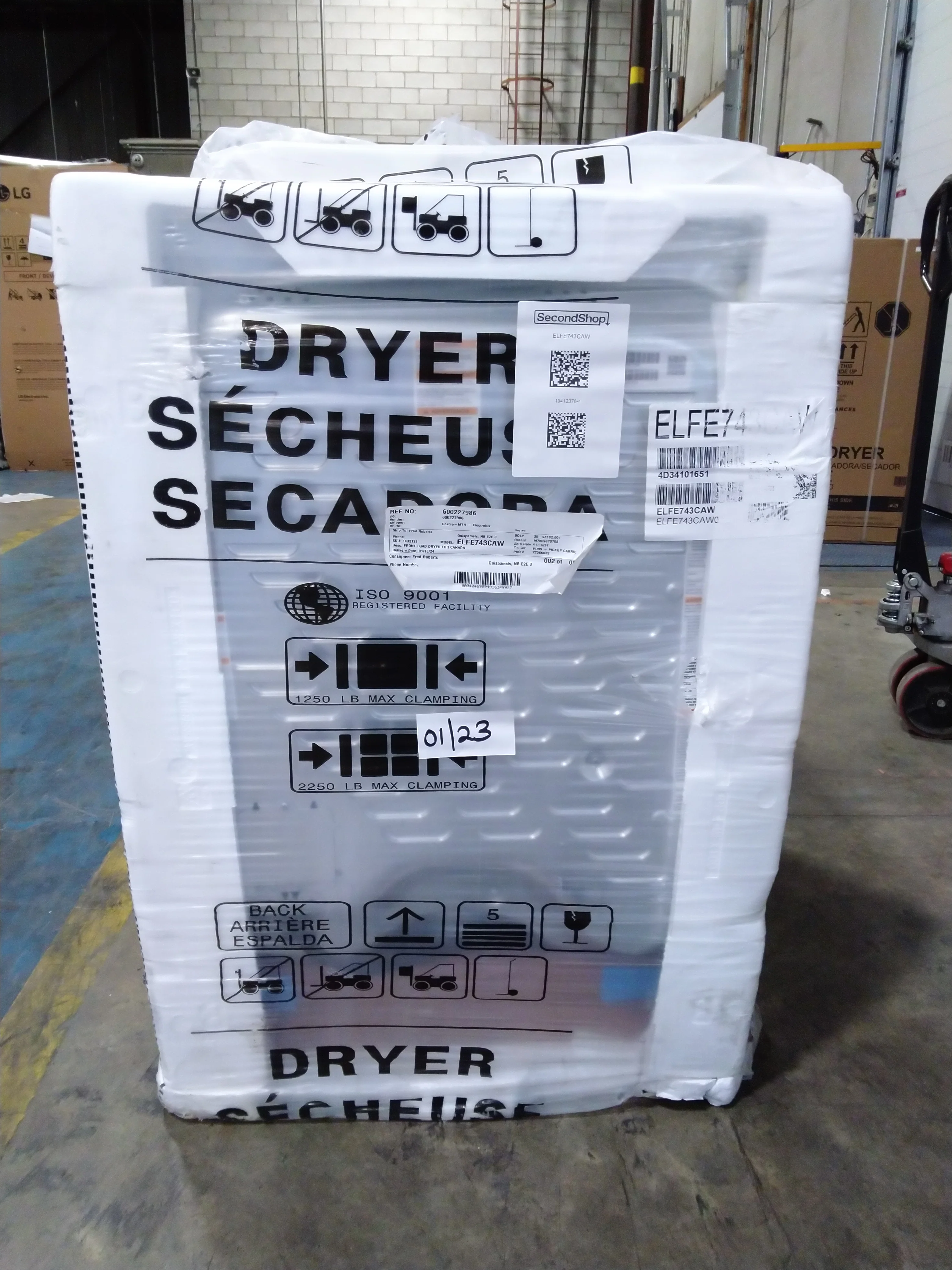 ELECTROLUX 4 SERIES 8.0 CU. FT. WHITE FRONT LOAD ELECTRIC DRYER WITH LUXURY-QUIET SOUND SYSTEM - ELF - Inhomebuy