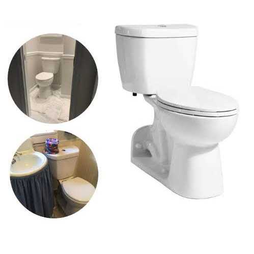 Niagara Stealth 2-Piece 0.8 GPF Single Flush Round Toilet in White - Inhomebuy
