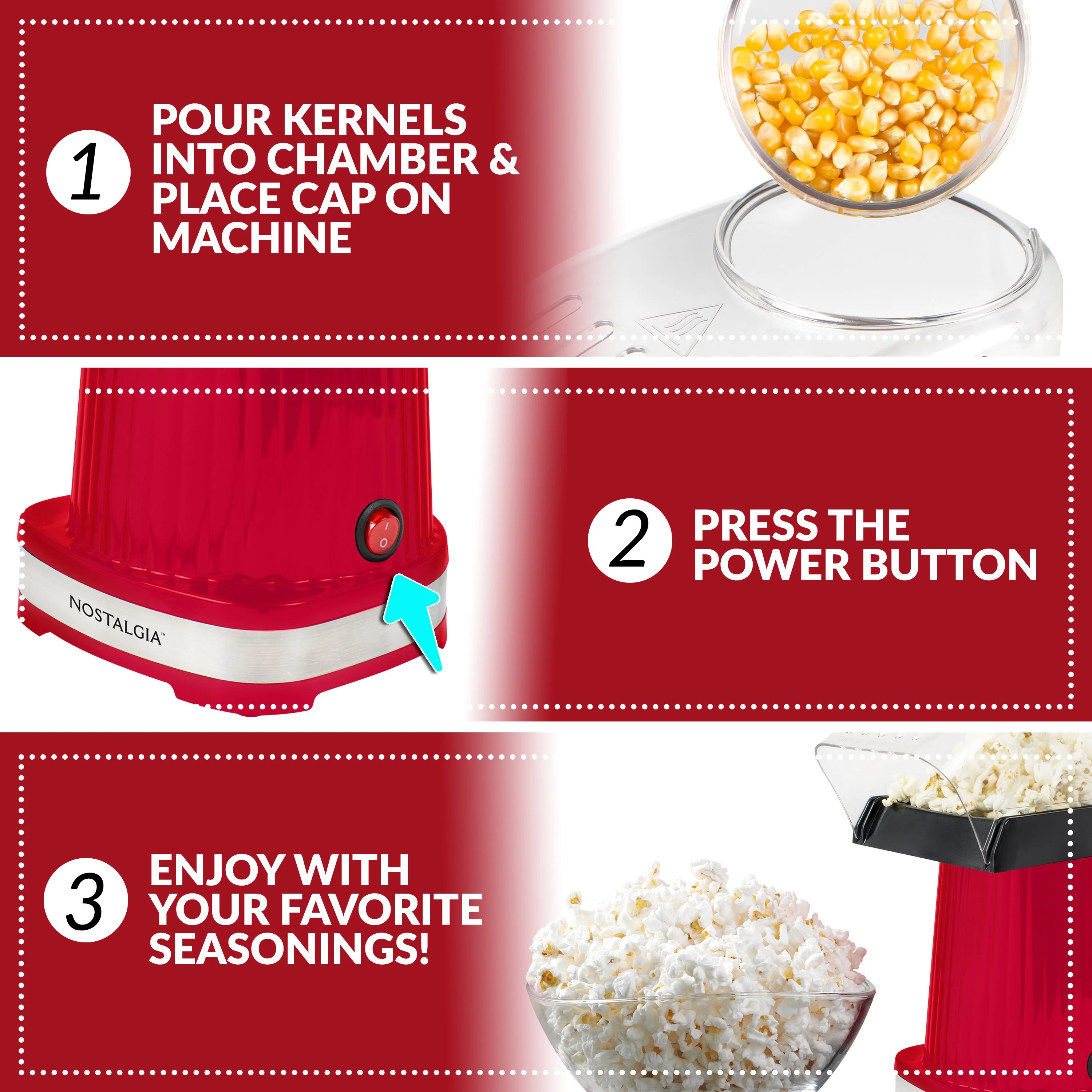 16-Cup Air-Pop Popcorn Maker - Inhomebuy