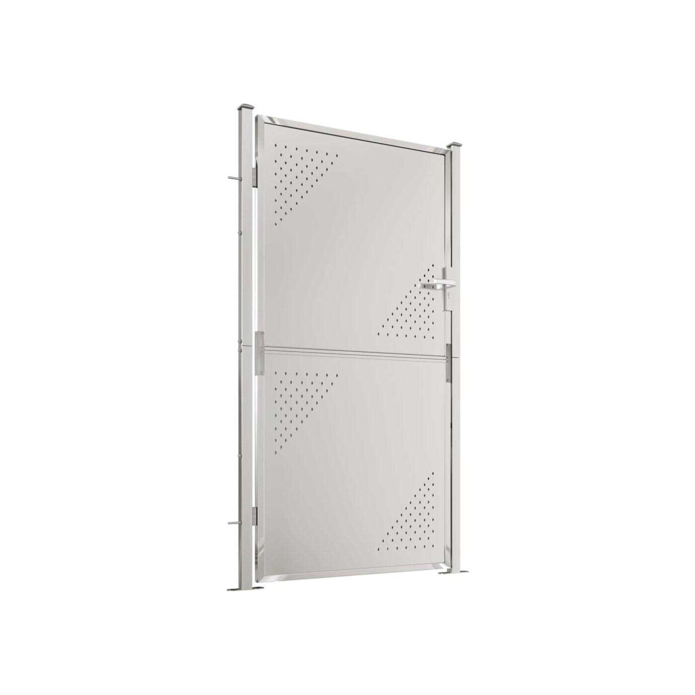 vidaXL Garden Gate 39.4×49.2 Stainless Steel - Inhomebuy