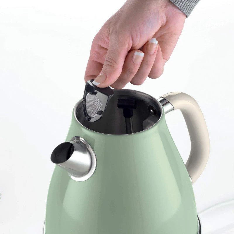 Vintage Electric Kettle Green 1.7L 2000W - Inhomebuy