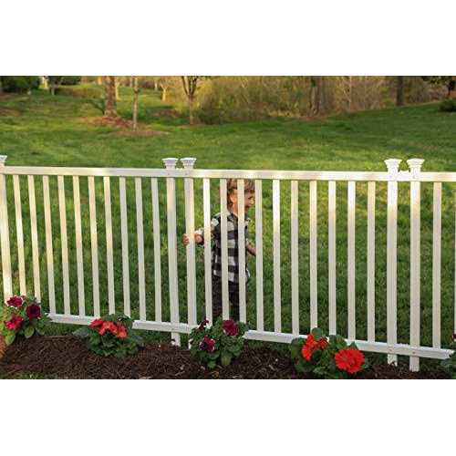 Zippity Outdoor Products All American Vinyl Picket Fence with No-Dig Steel Pipe Anchor Kit - Inhomebuy