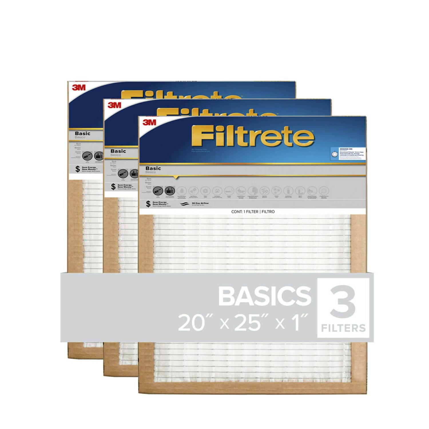 Filtrete 1-in 12 MERV 1500 MPR Allergen, Bacteria and Virus Electrostatic Pleated Air Filter - Inhomebuy