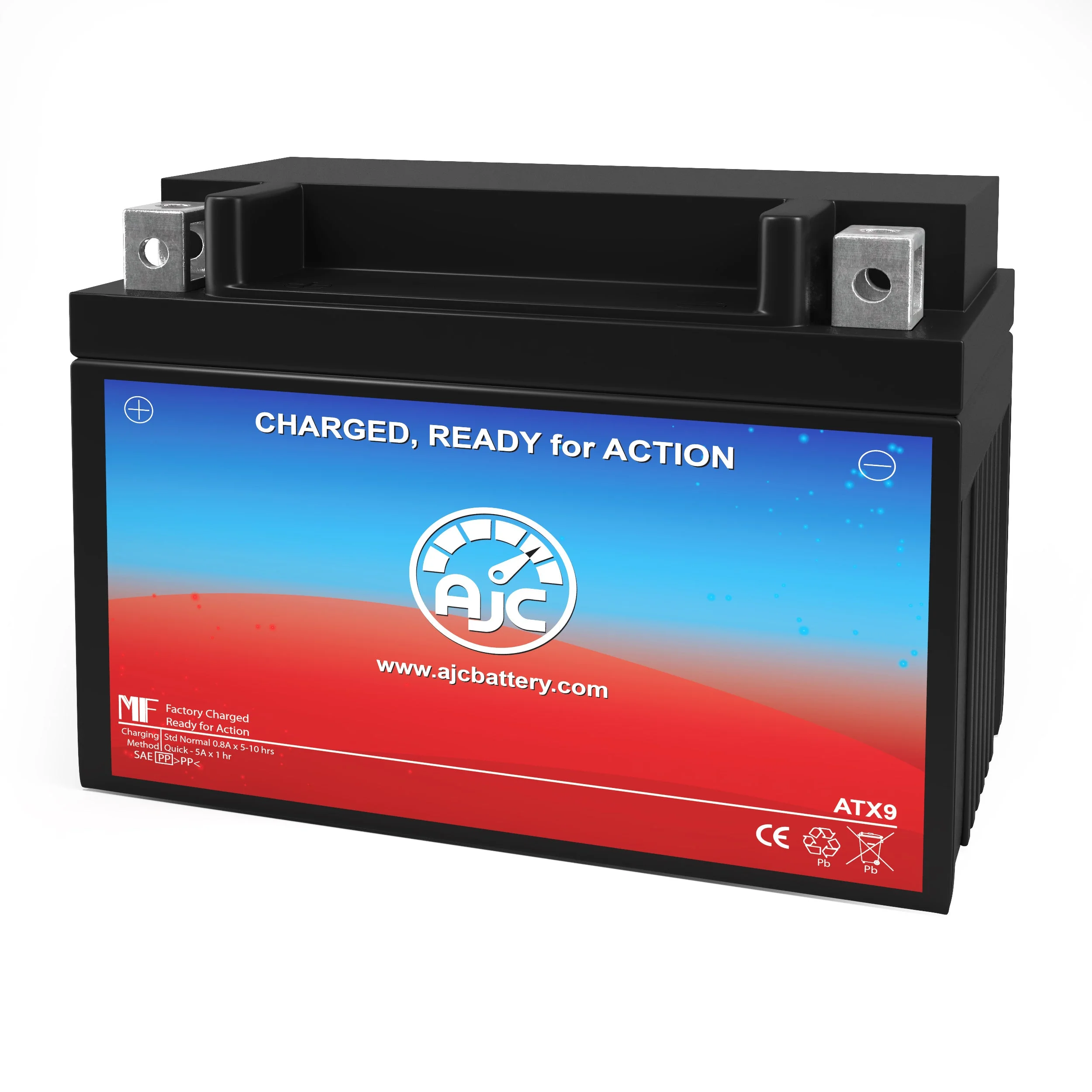 Honda TRX300EX 12V ATV Replacement Battery (1993-2013) - This Is an AJC Brand Replacement - Inhomebuy