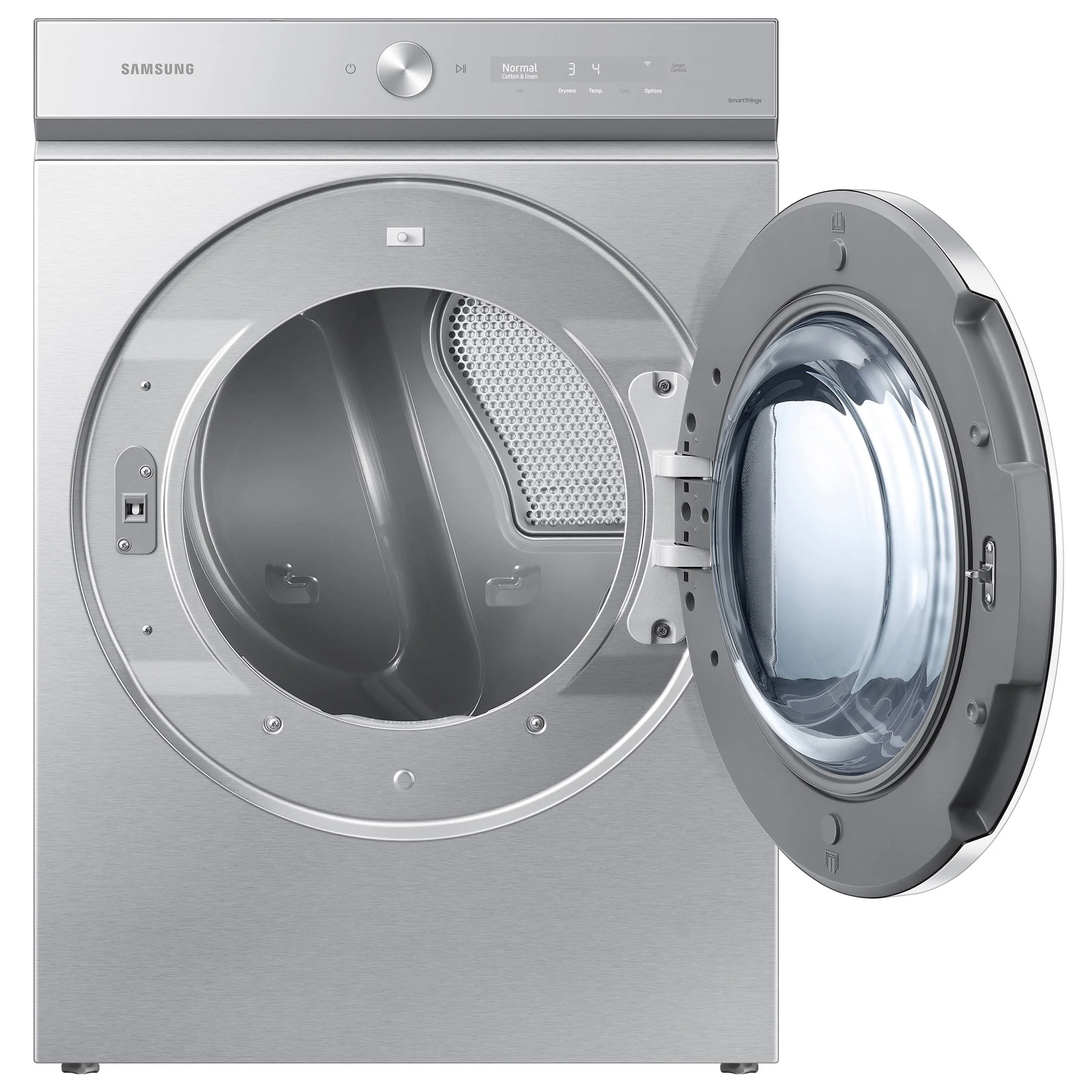 SAMSUNG BESPOKE 27 IN. 7.6 CU. FT STAINLESS STEEL ELECTRIC DRYER WITH STEAM SANITIZE+ - DVE53BB8900T - Inhomebuy