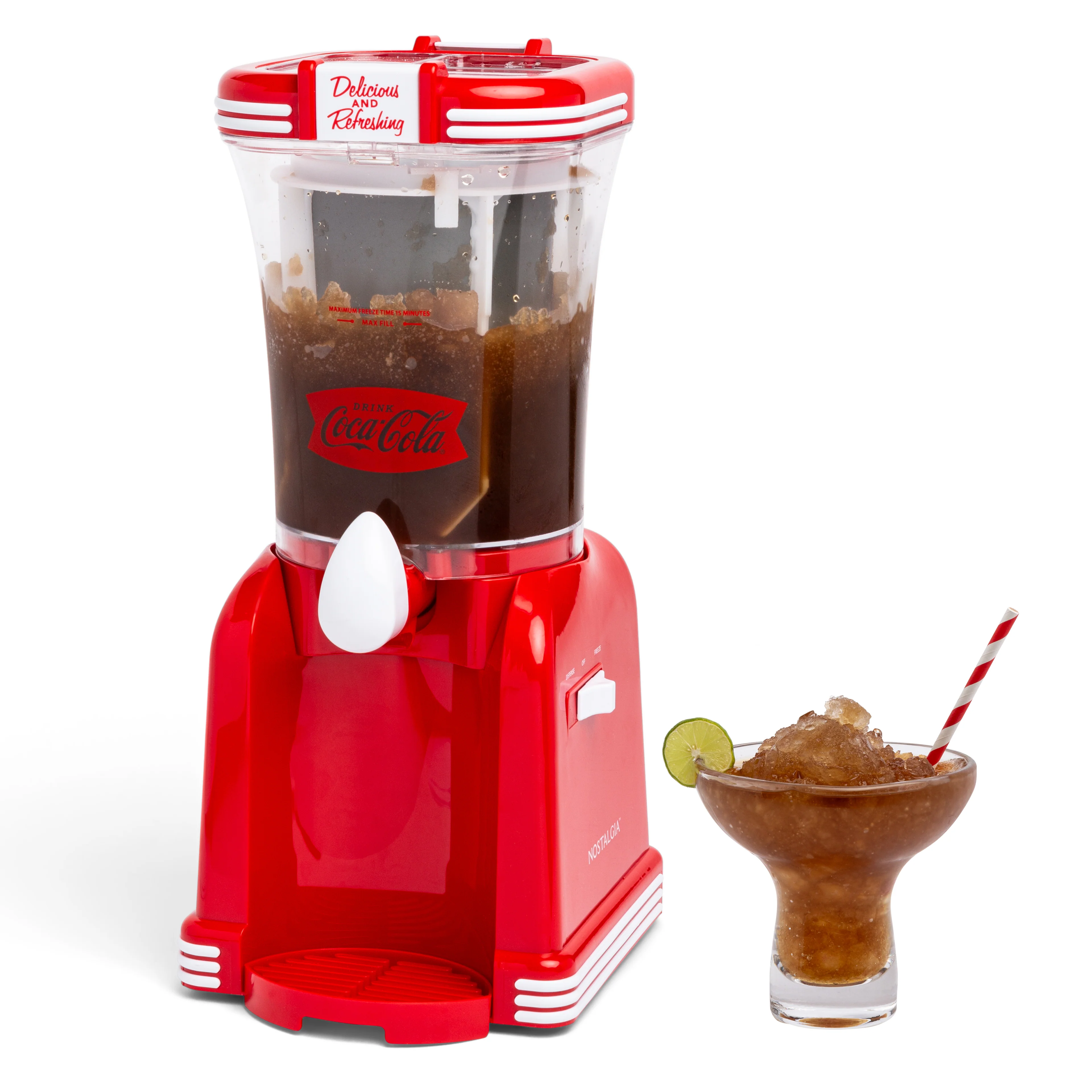 Coca-Cola 32-Ounce Retro Slush Drink Maker - Inhomebuy