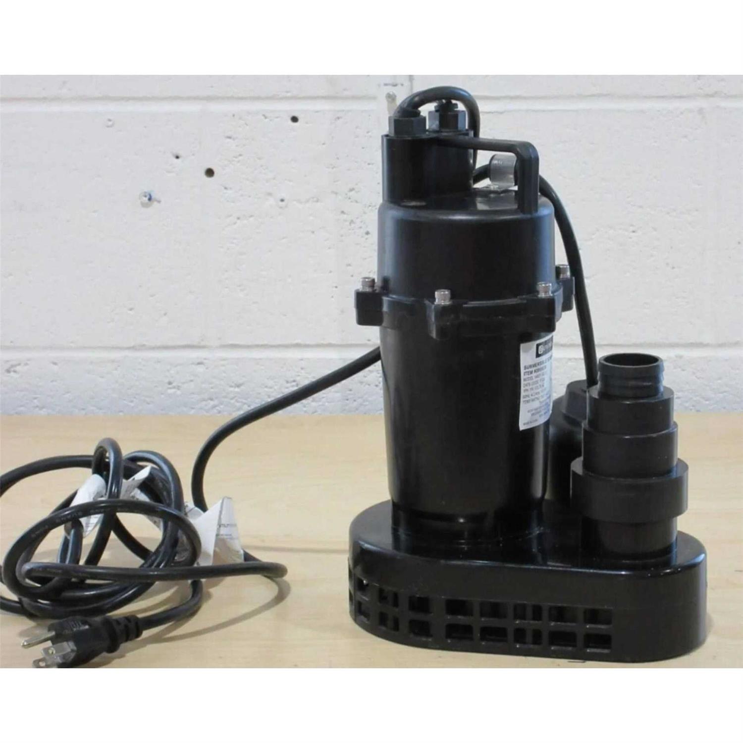 Utilitech 0.33-HP Thermoplastic Submersible Utility Pump 148002 - Inhomebuy