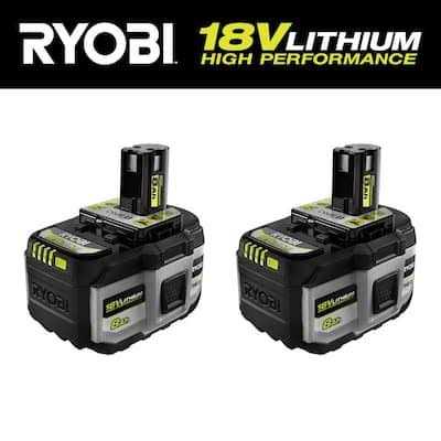 Ryobi ONE+ 18V 8.0 Ah Lithium-Ion HIGH PERFORMANCE Battery - Inhomebuy