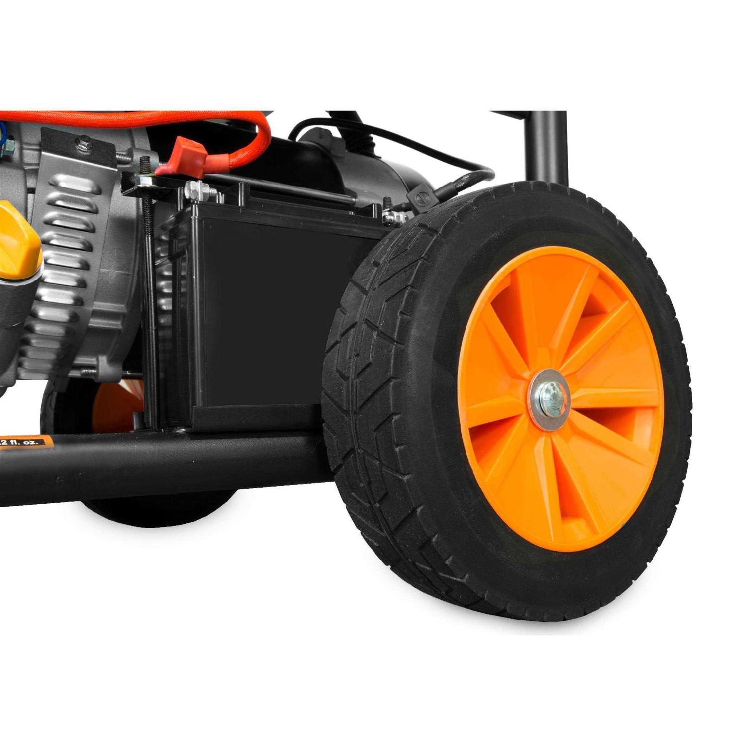 WEN Collapsible Rolling Miter Saw Stand with 3 Onboard Outlets - Inhomebuy