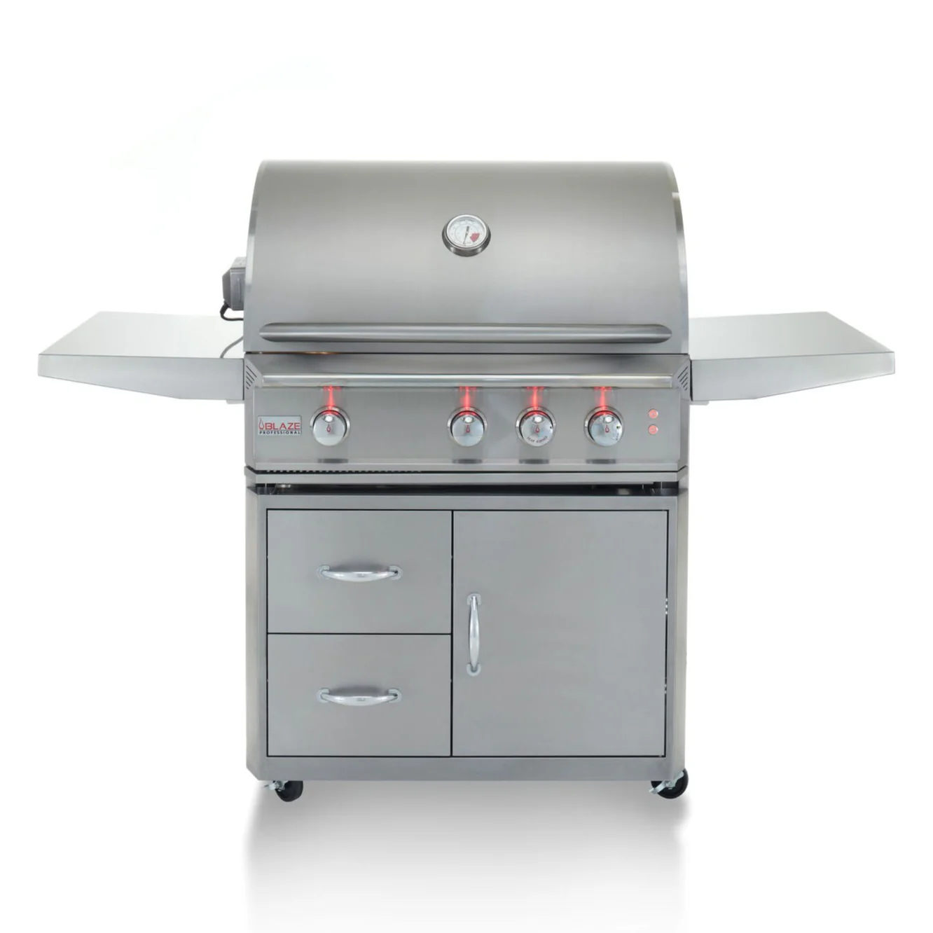 Blaze Professional 34 in., 3 Burner Built-In Natural Gas Grill with Grill Cart, AP-BLZ-3PRO-NG - Inhomebuy