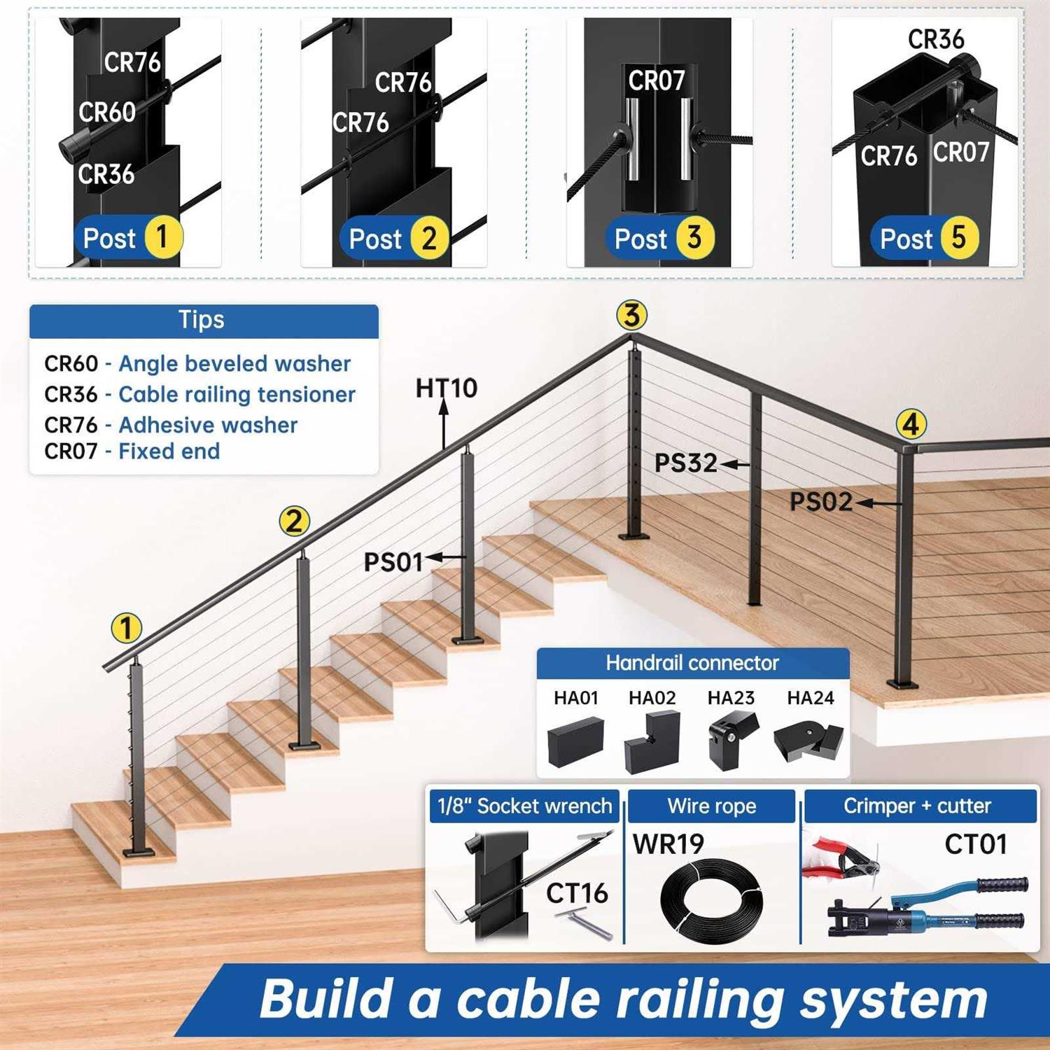 Muzata 36x1x2 30°-drilled Black Post PR11 BA4S - Inhomebuy