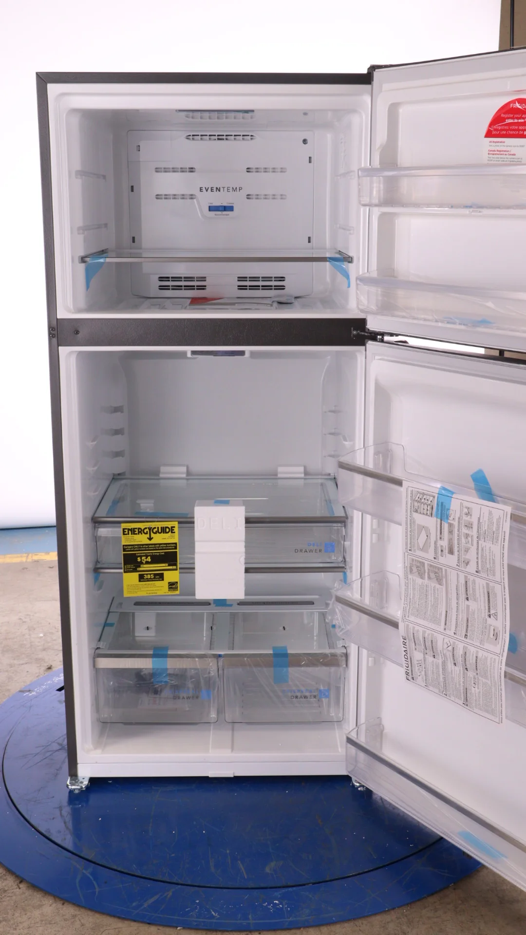 FRIGIDAIRE GALLERY 30 IN. 20.0 CU. FT. STAINLESS STEEL TOP FREEZER REFRIGERATOR - FGHT2055VF - Inhomebuy