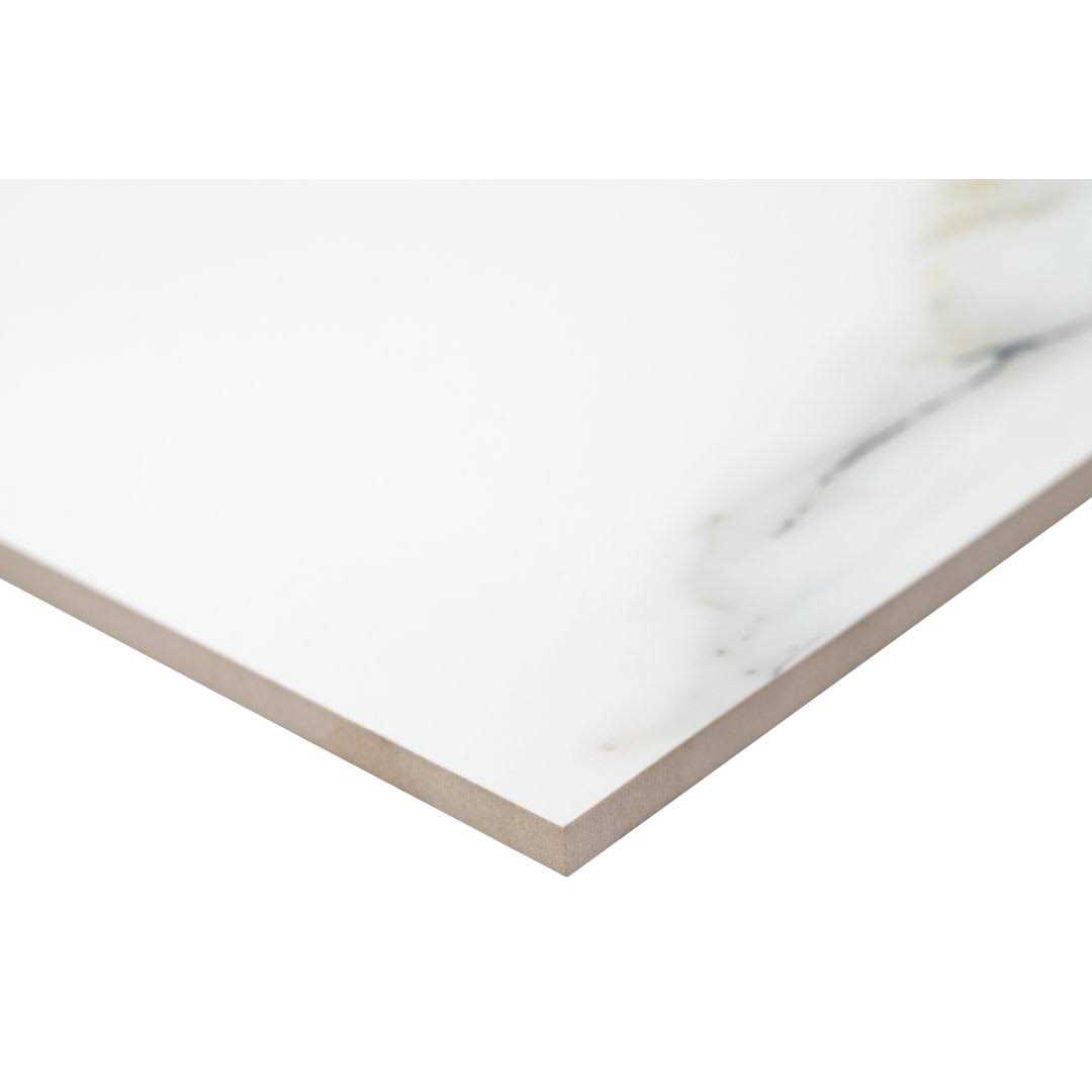 MSI Aria Bianco 24 in. Polished Porcelain Floor and Wall Tile - Inhomebuy