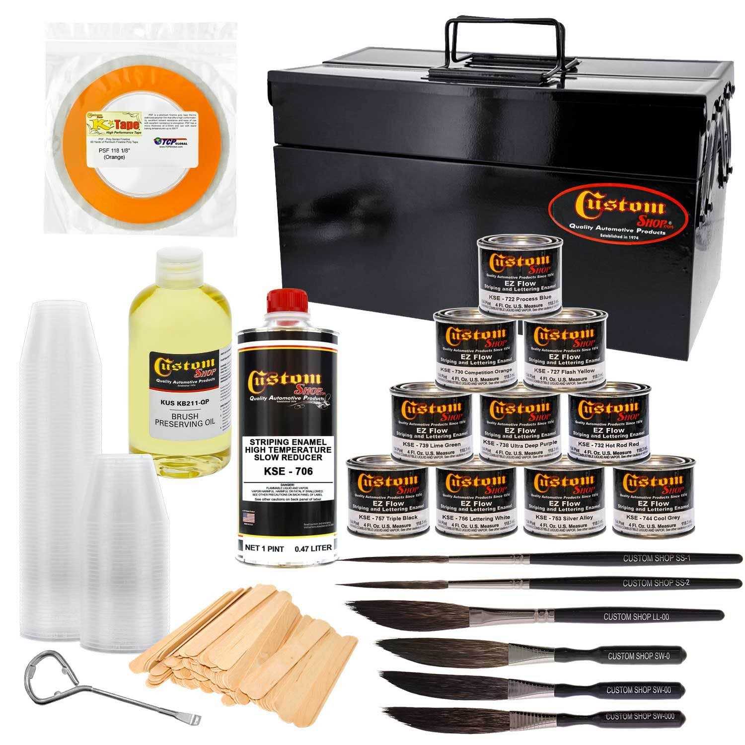 Custom Shop Lettering Enamel/Pinstripe Paint Colors - Inhomebuy