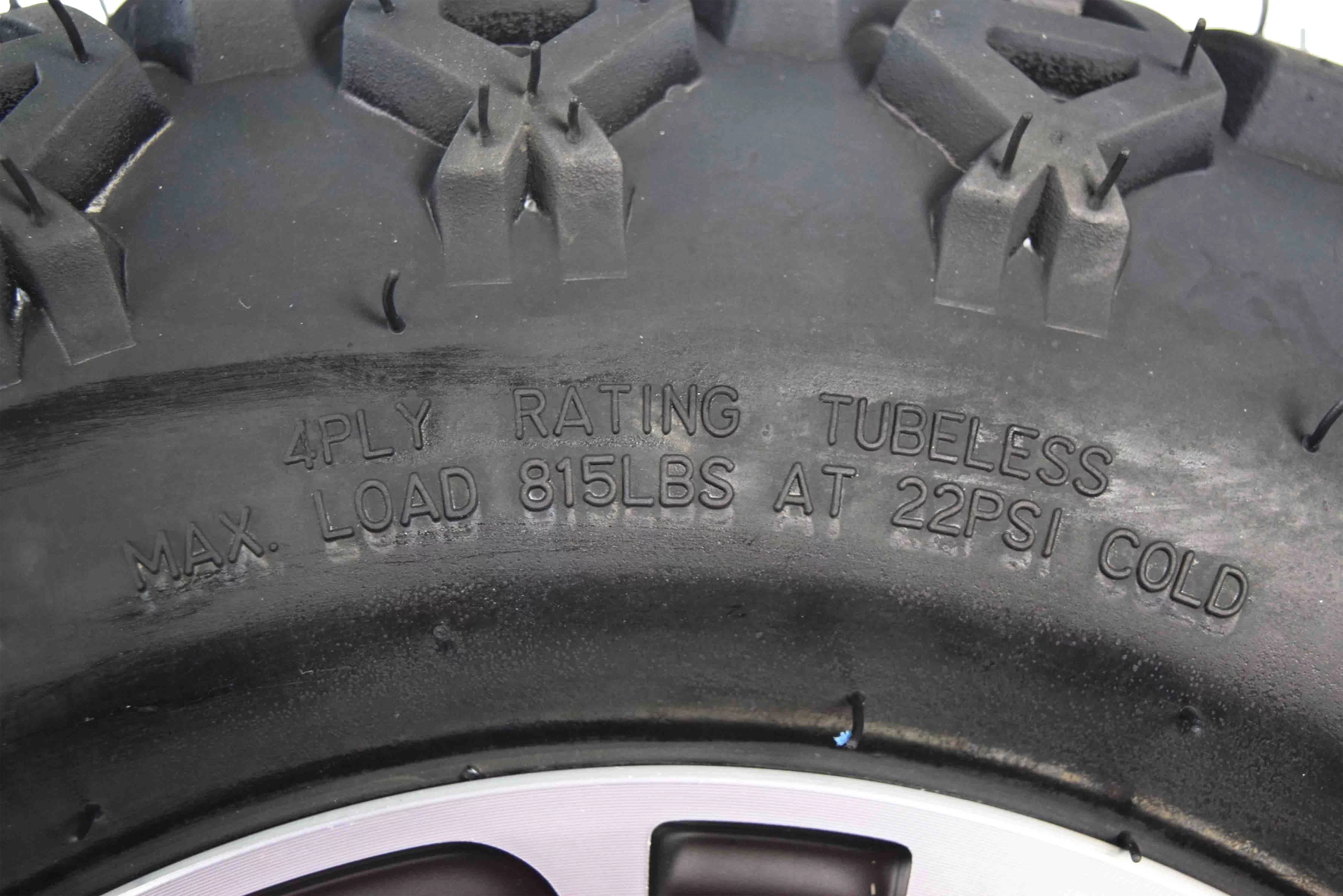 MASSFX 20x10-10 Golf Cart Turf Tire & Black Wheel Kit A238 10x7 4/101.6 - Inhomebuy