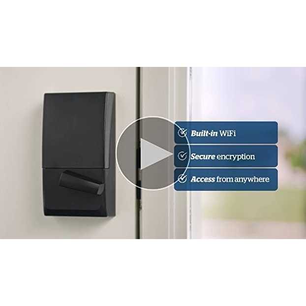 Schlage Encode Matte Black Metal Wifi Deadbolt - Inhomebuy