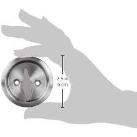 Kwikset Round Passage Pocket Door Lock 334-514 - Inhomebuy