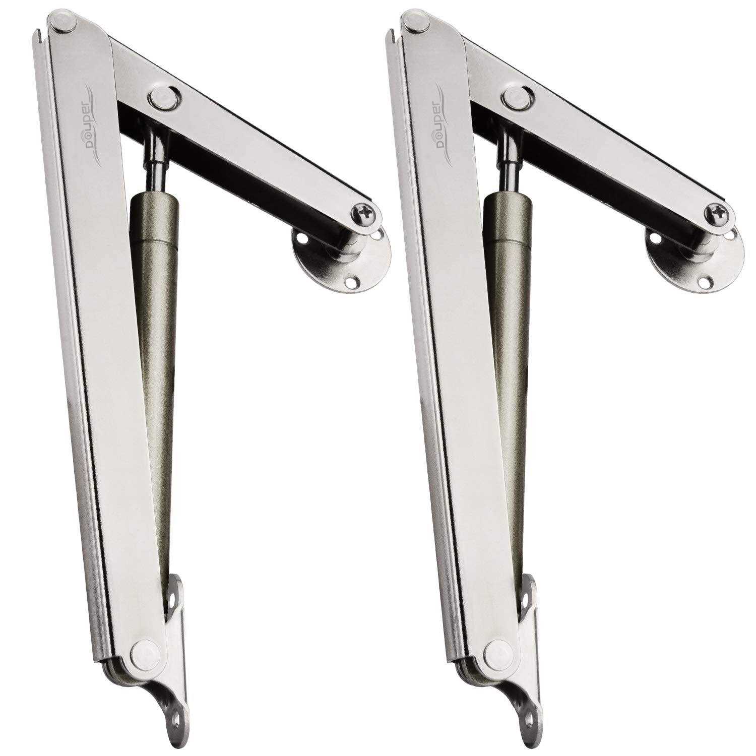 douper 100n/22lb gas spring hinge slow down drop leaf of cabinets desks slowly open drop leaf pack of 2 - Inhomebuy