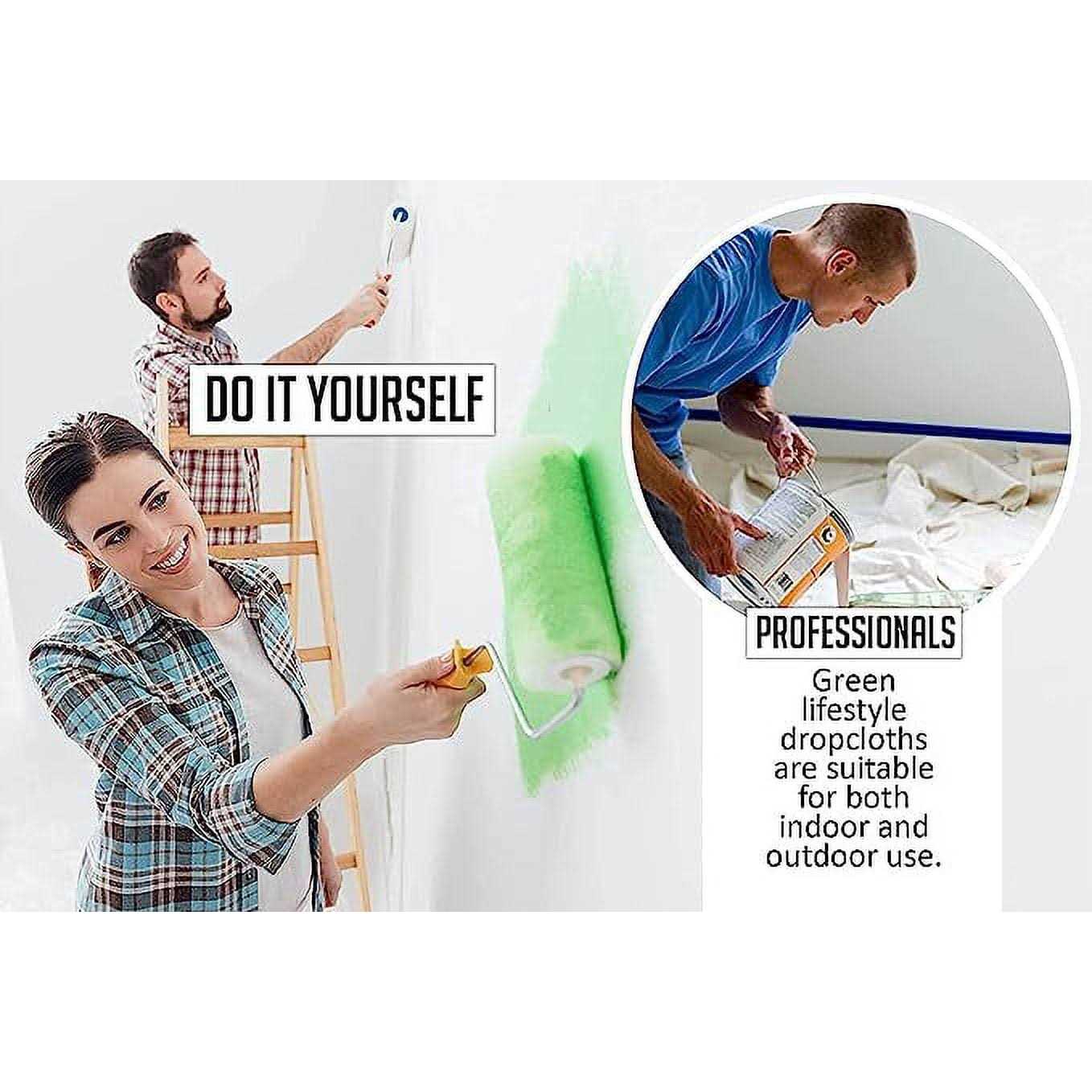 Zuperia Canvas Drop Cloth for Painting Pure Cotton Painters Drop Cloth for Painting - Inhomebuy