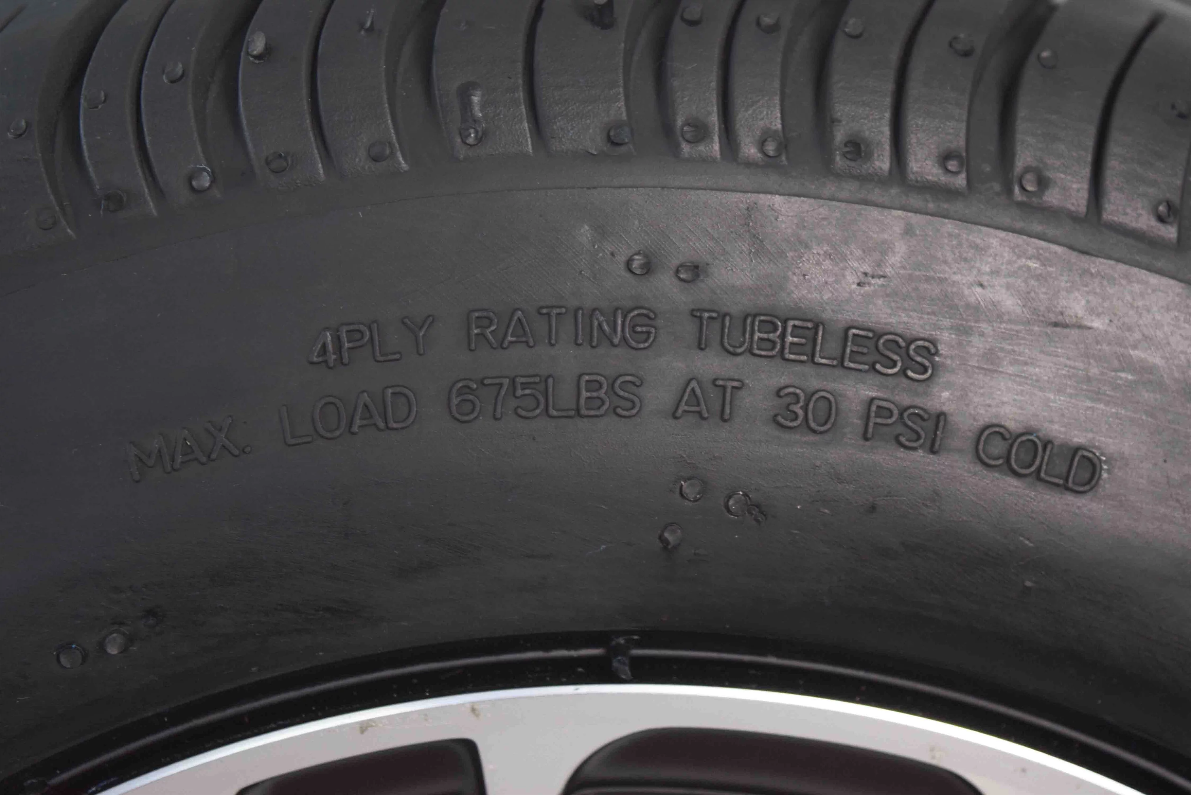 MASSFX 205/50-10 Golf Cart Turf Tire & Black Wheel Kit A238 10x7 4/101.6 (2 Pack) - Inhomebuy