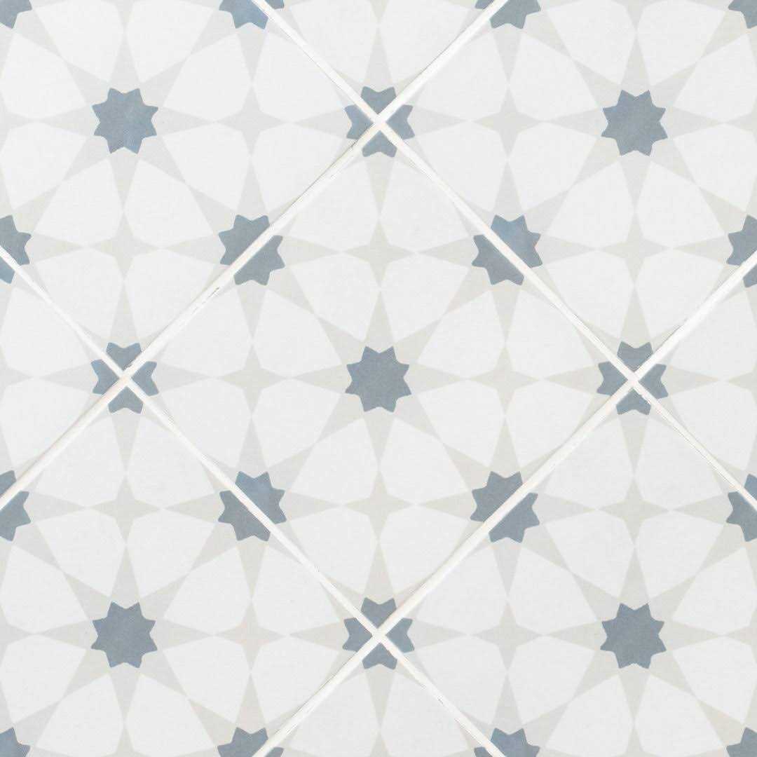 MSI Encaustic Baroque Stamp 8 in. x 8 in. Matte Porcelain Patterned Look Floor and Wall Tile - Inhomebuy