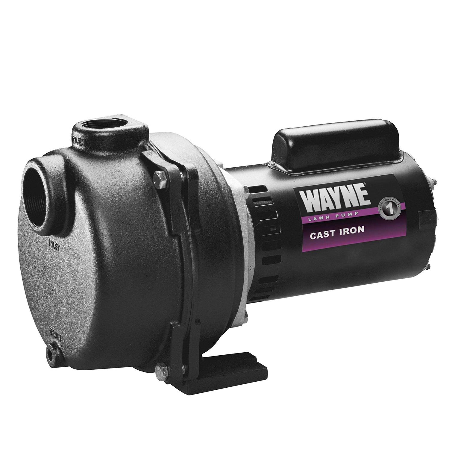 Wayne 1 HP Stainless Steel Portable Sprinkler Pump PLS100 - Inhomebuy