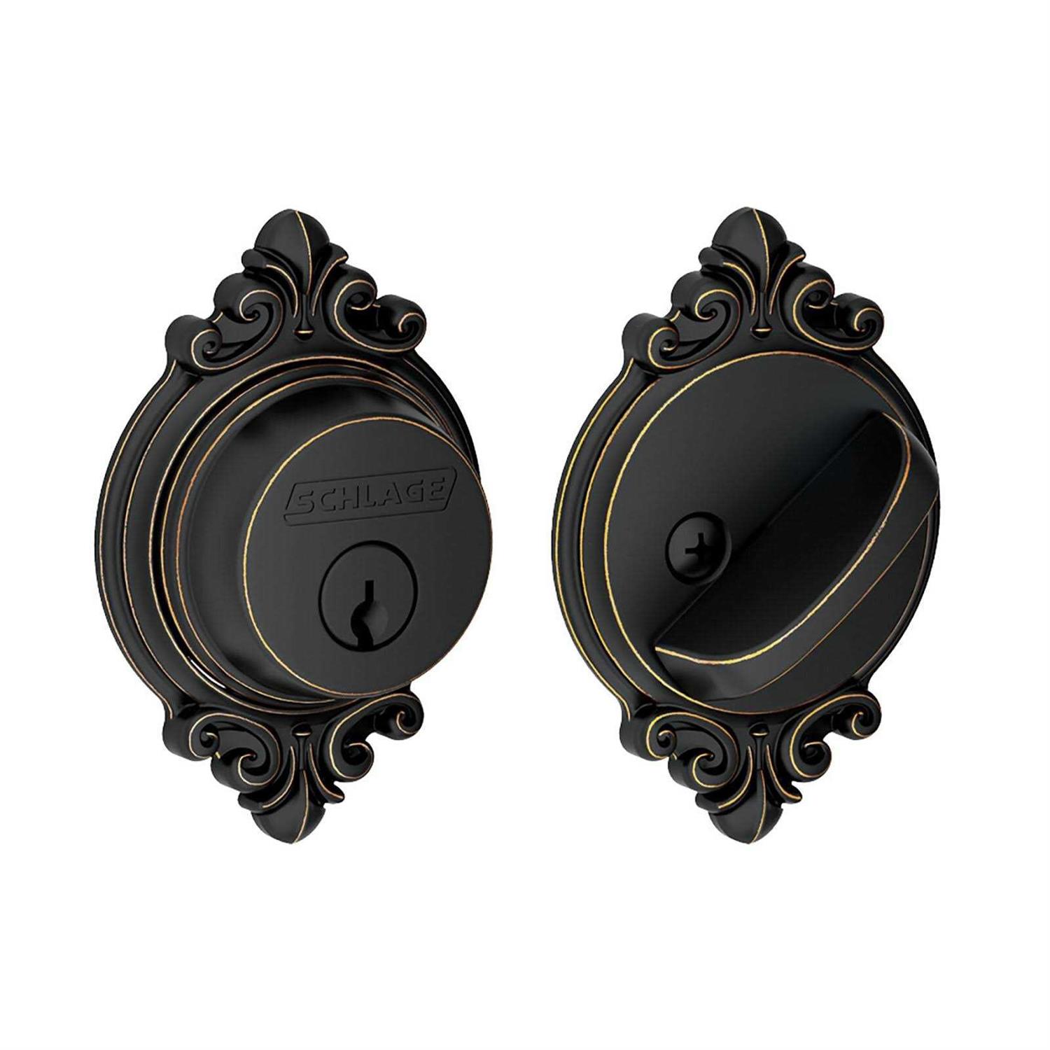 Single Cylinder Deadbolt with Brookshire Trim Schlage - Inhomebuy