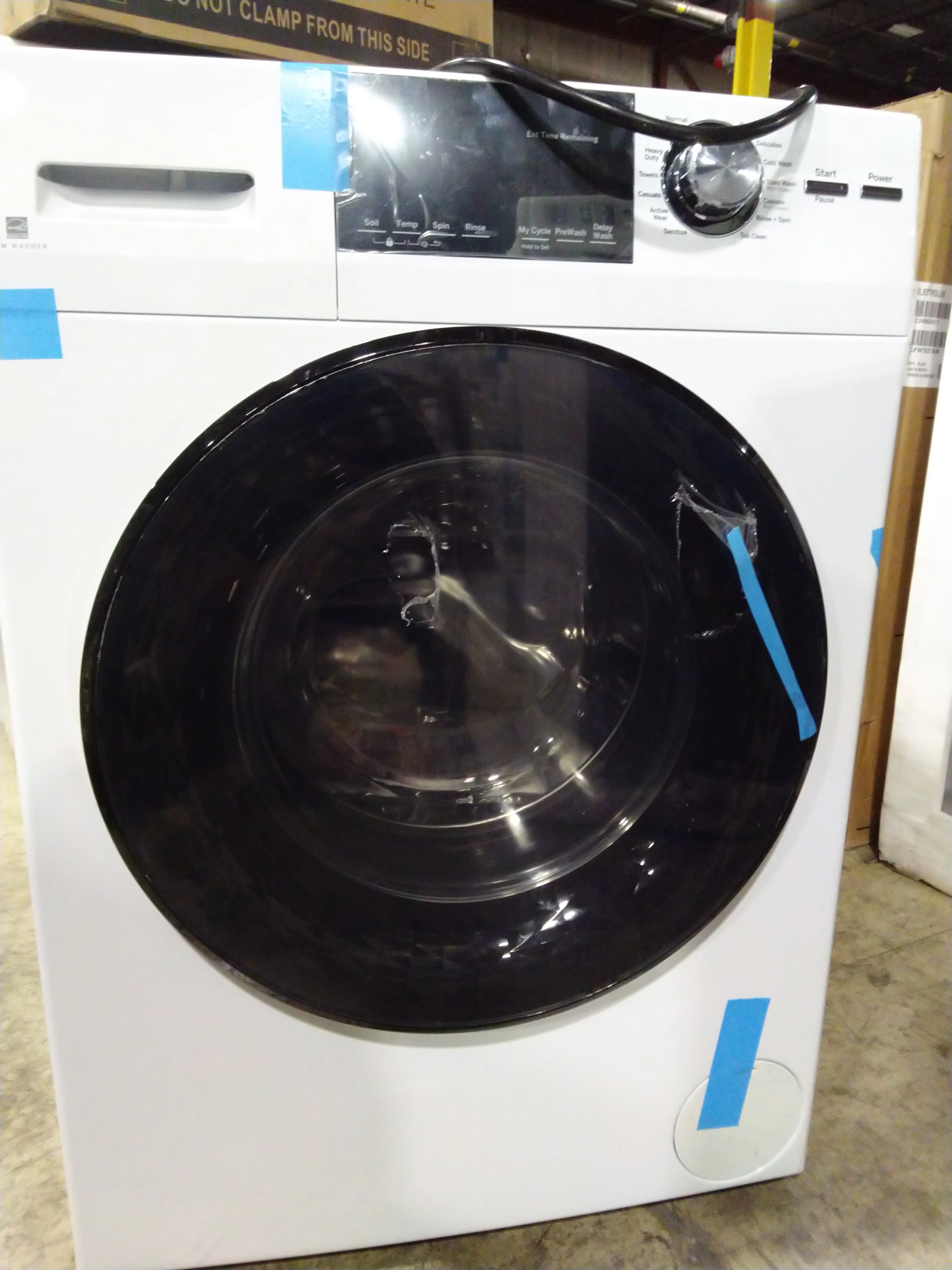 GE 24 IN. 2.8 CU. FT. (IEC) WHITE FRONT LOAD WASHER WITH STEAM - GFW148SSMWW - Inhomebuy