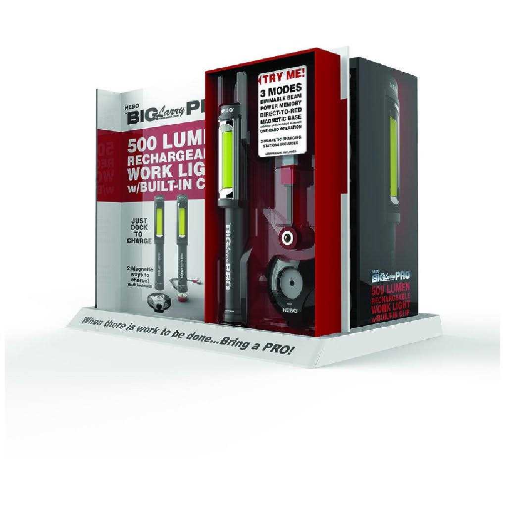 Nebo Big Larry Pro Rechargeable Work Light - Inhomebuy