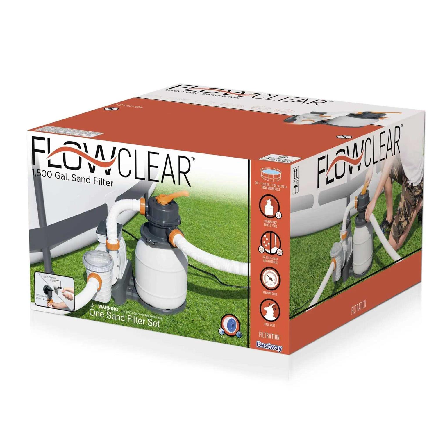 Flowclear 1500 Sand Filter - Inhomebuy