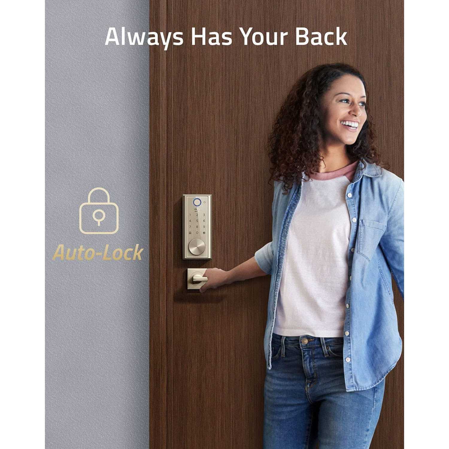 Eufy Security Smart Lock Touch & Wi-Fi Fingerprint Keyless Entry Door Lock - Inhomebuy