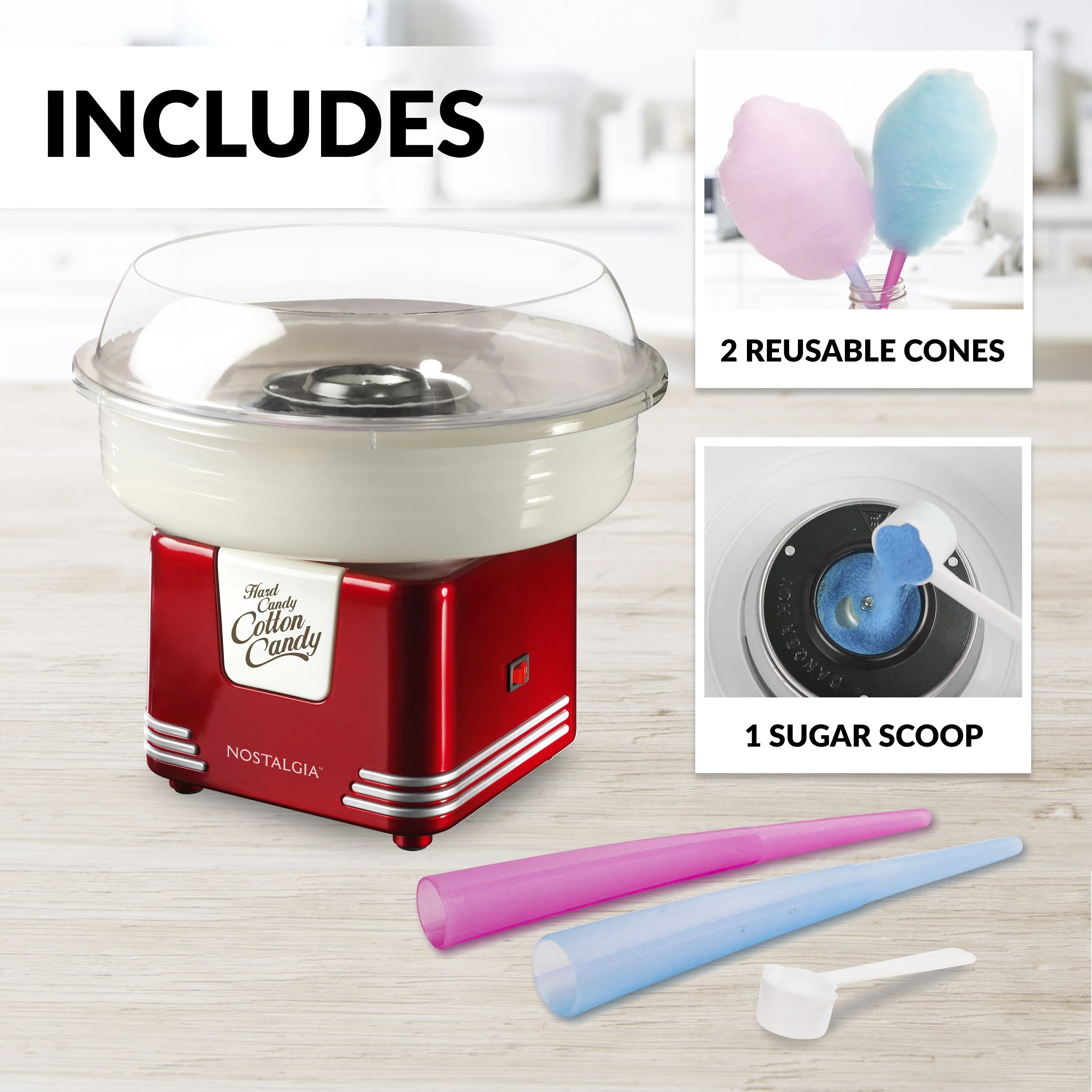 Retro Hard Candy Cotton Candy Maker - Inhomebuy