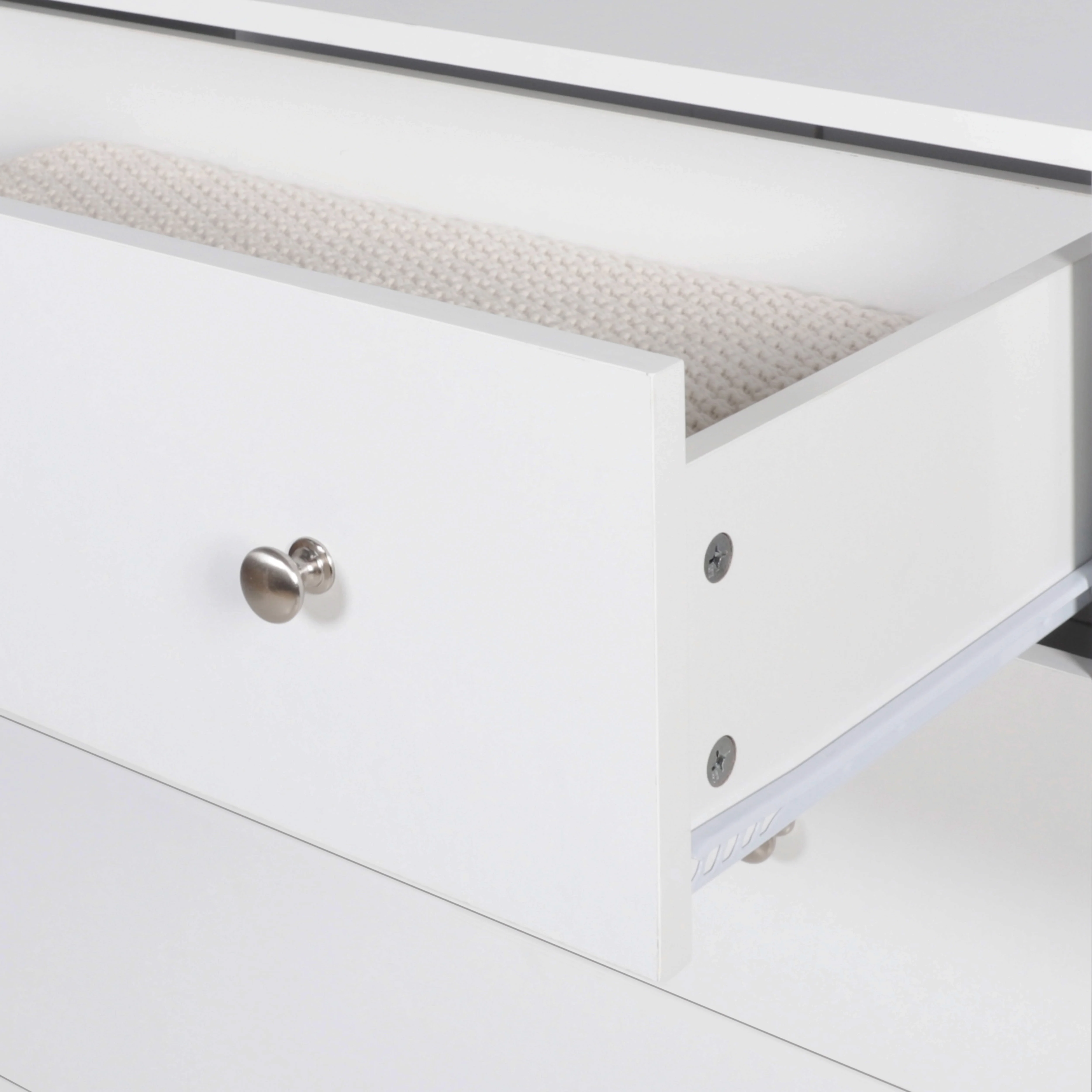 VEIKOUS 6 Drawer Dresser Chest for Bedroom, Storage Chest of Drawers for Closet Organizers, Black - Inhomebuy