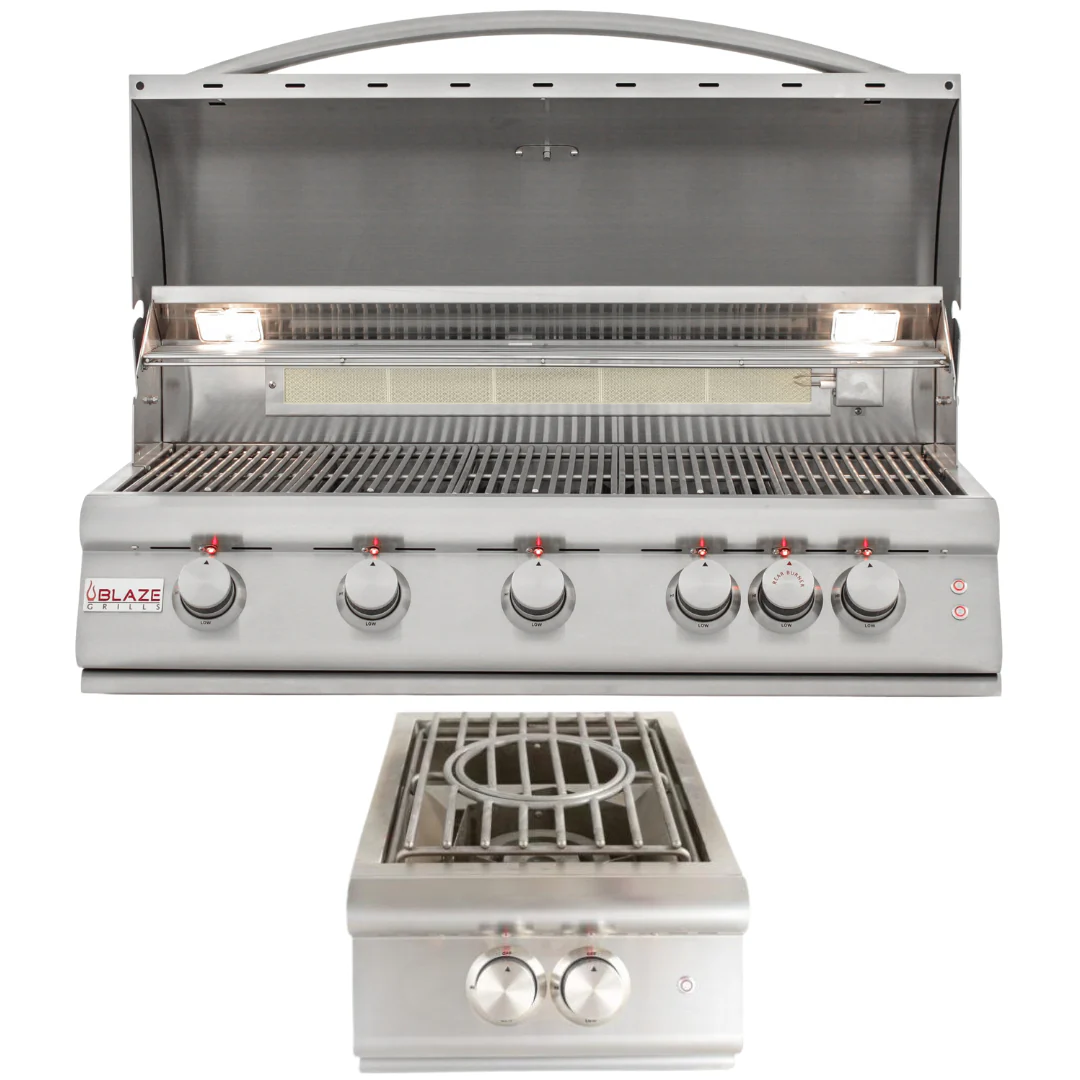 Blaze Professional 40 in. Natural Gas Grill & Side Burner Package, AP-BLZ-5LTE2-NG-3 - Inhomebuy