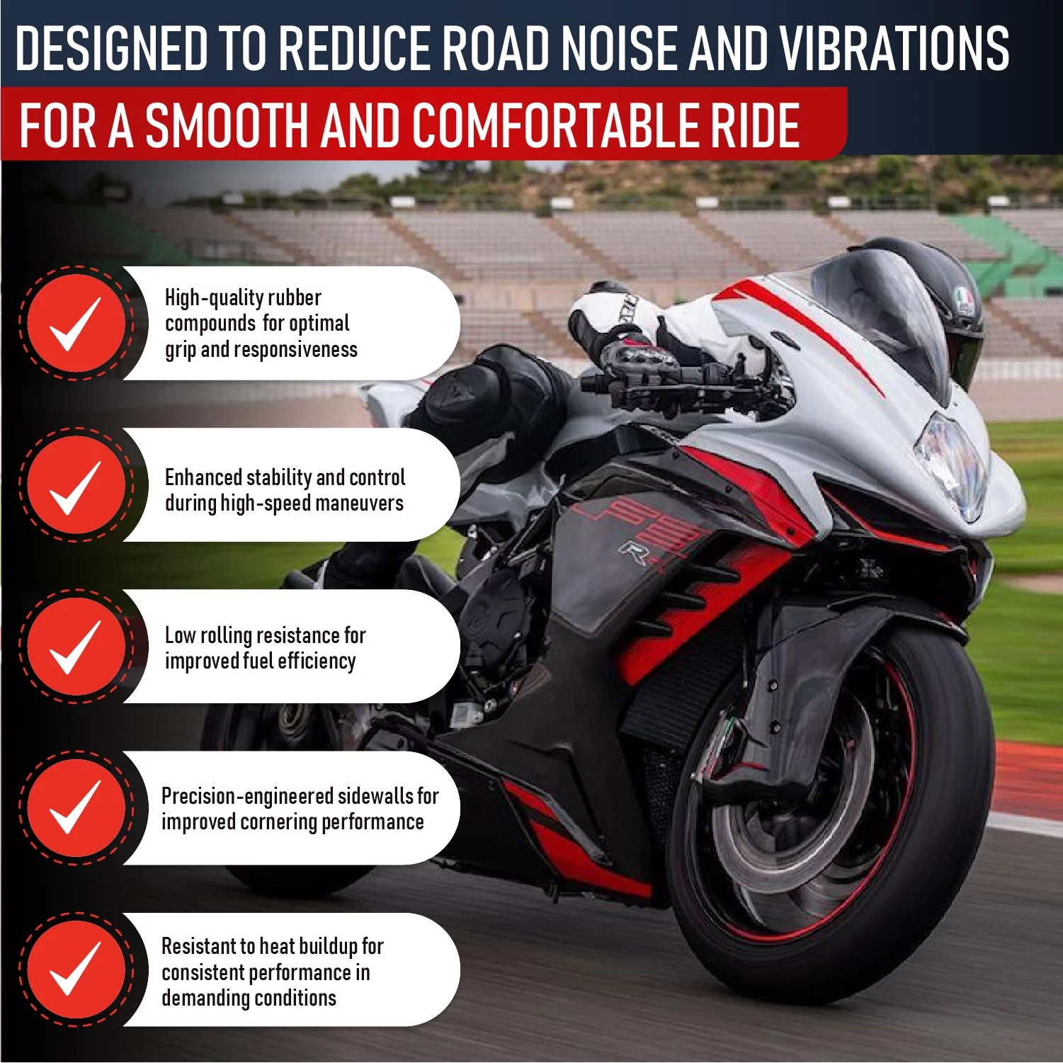 190/50-17 & 120/70-17 MMT® Motorcycle Tire SET 190/50ZR17 + 120/70-17 (DOT 2123) - Inhomebuy