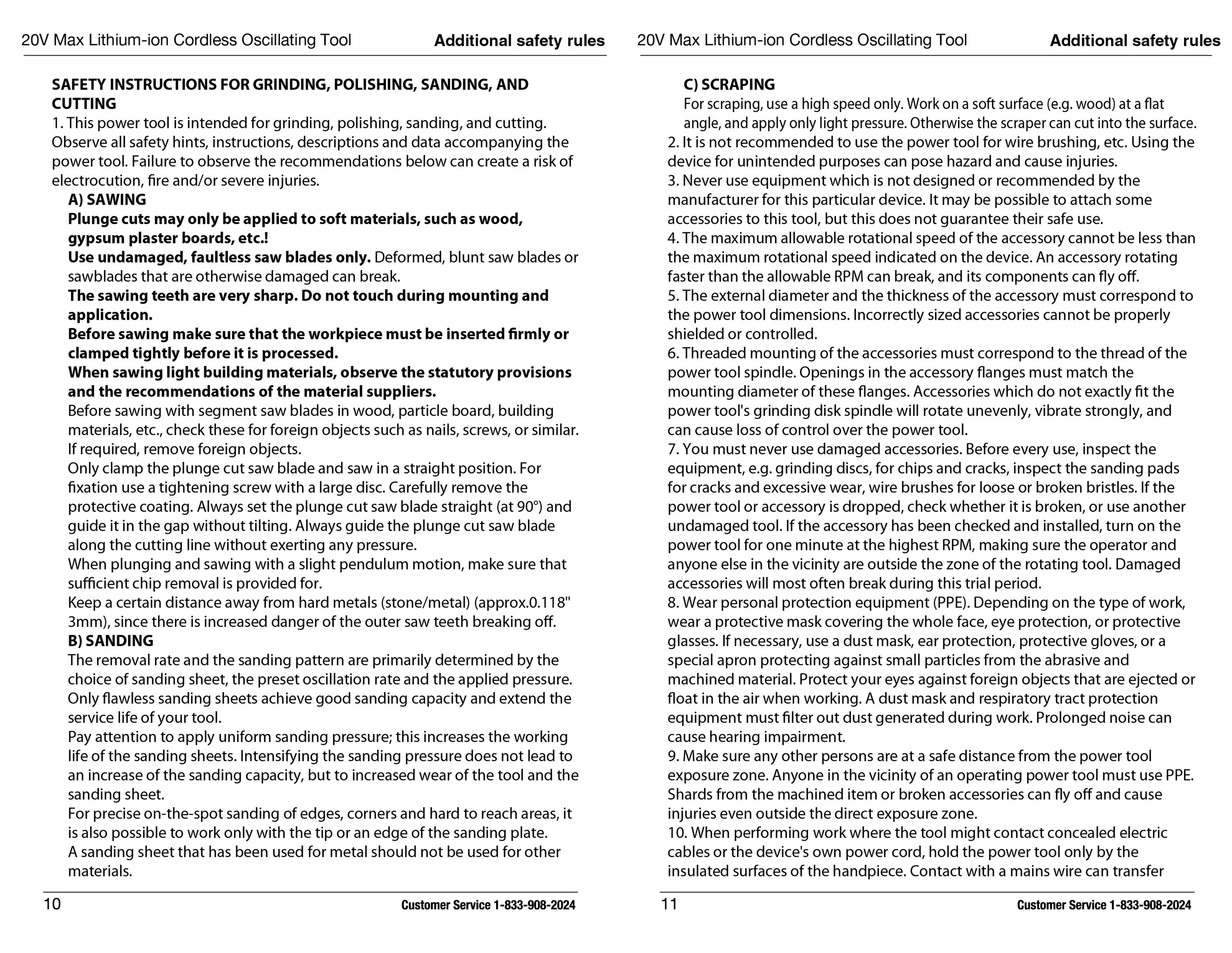 Hyper Tough 20V Max Lithium-Ion Oscillating Power Tool with 2.0 Amp Hour Battery & Charger - Inhomebuy