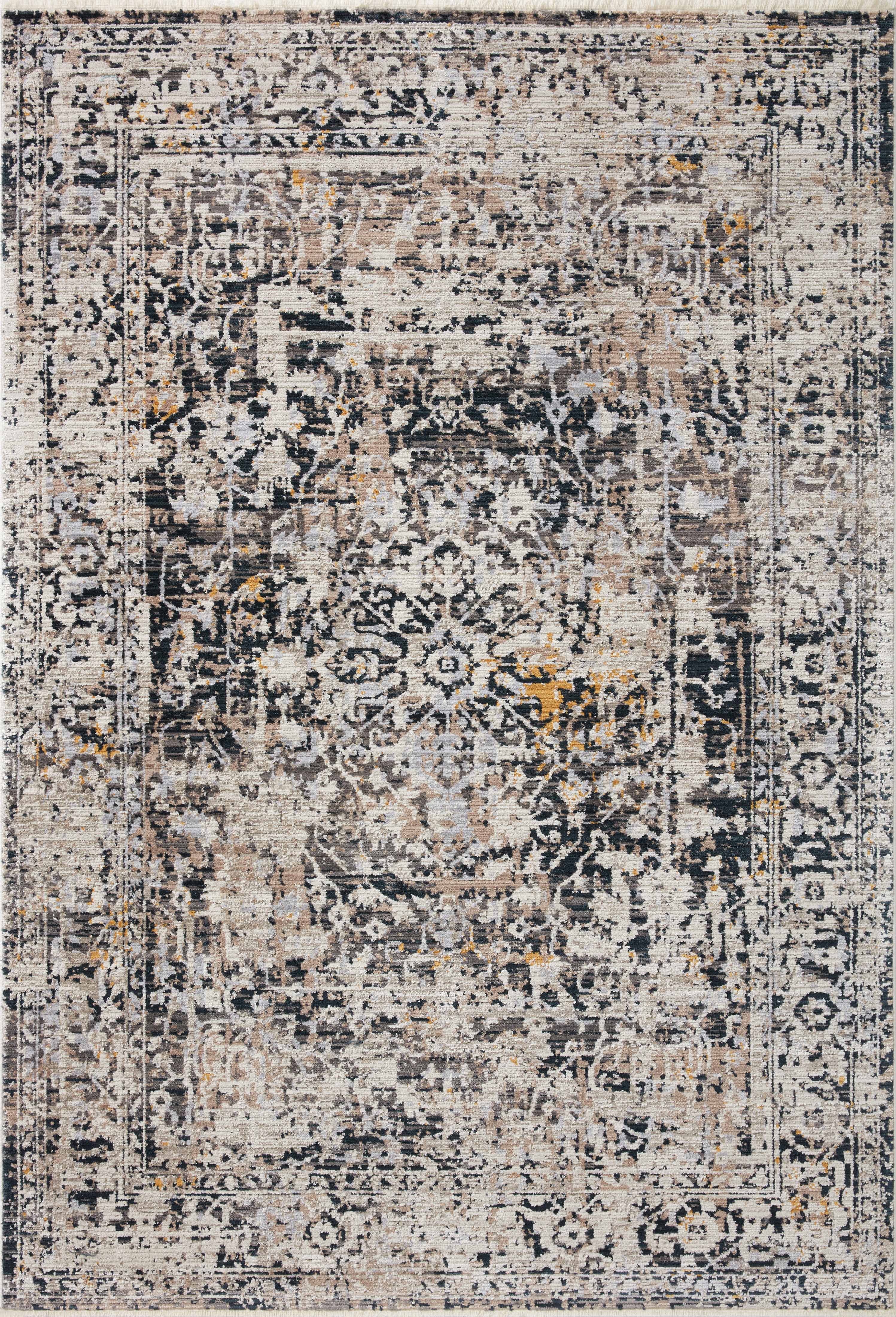 Loloi Rugs Leigh Collection Rug in Charcoal, Taupe - 7'10