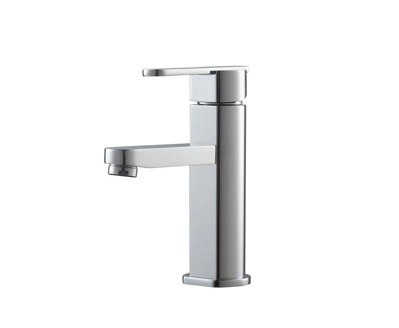 KubeBath Aqua Roundo Single Hole Mount Bathroom Vanity Faucet - Chrome, AFB033 - Inhomebuy