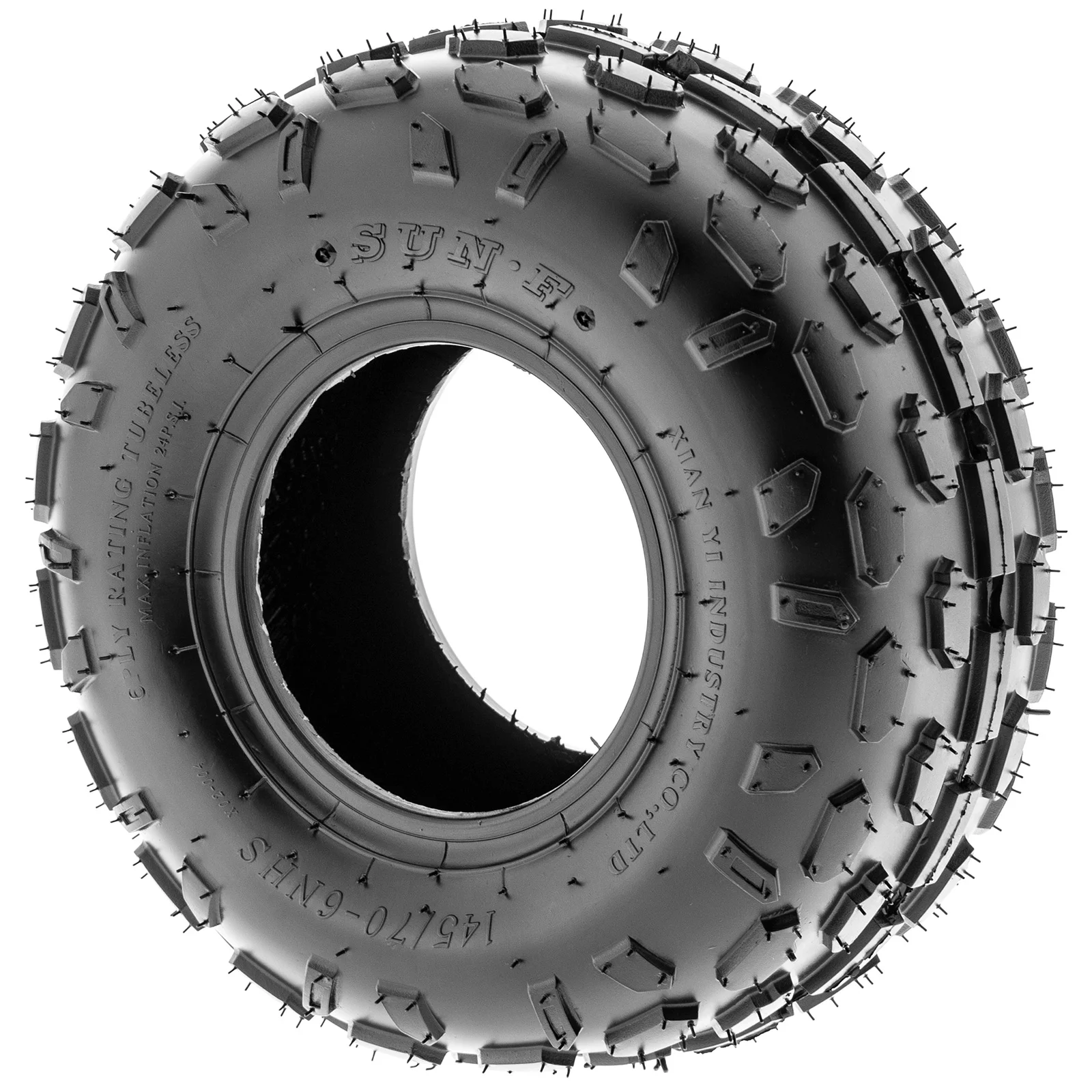 SunF All Trail ATV UTV Tires 145/70x6 145/70-6(14x6-6) 6 PR A015 (Pair of 2) - Inhomebuy