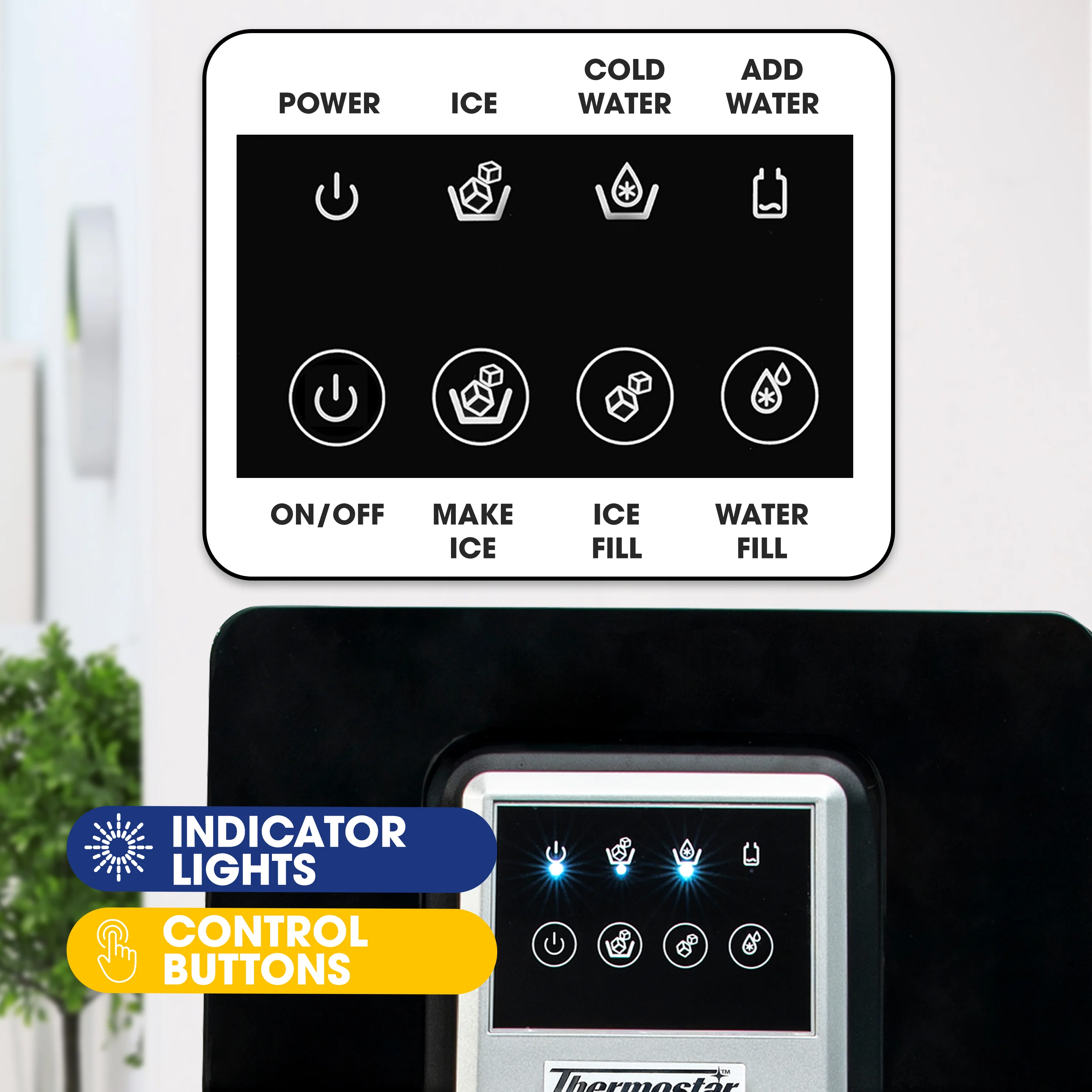 Thermostar Water and Ice Dispenser - Inhomebuy