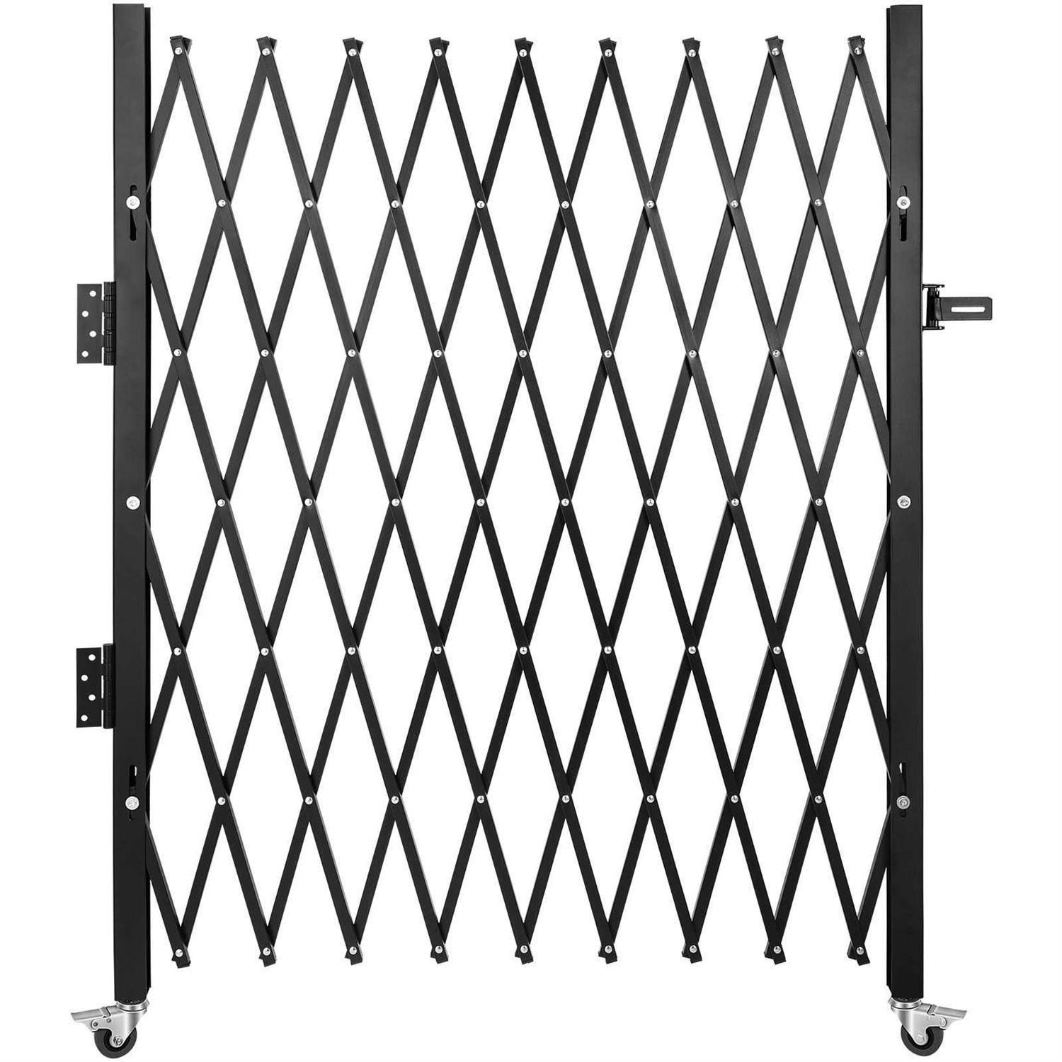 VEVOR Single Folding Security Gate H x Folding Door Gate Steel Accordion Security Gate Flexible Expanding Security Gate - Inhomebuy