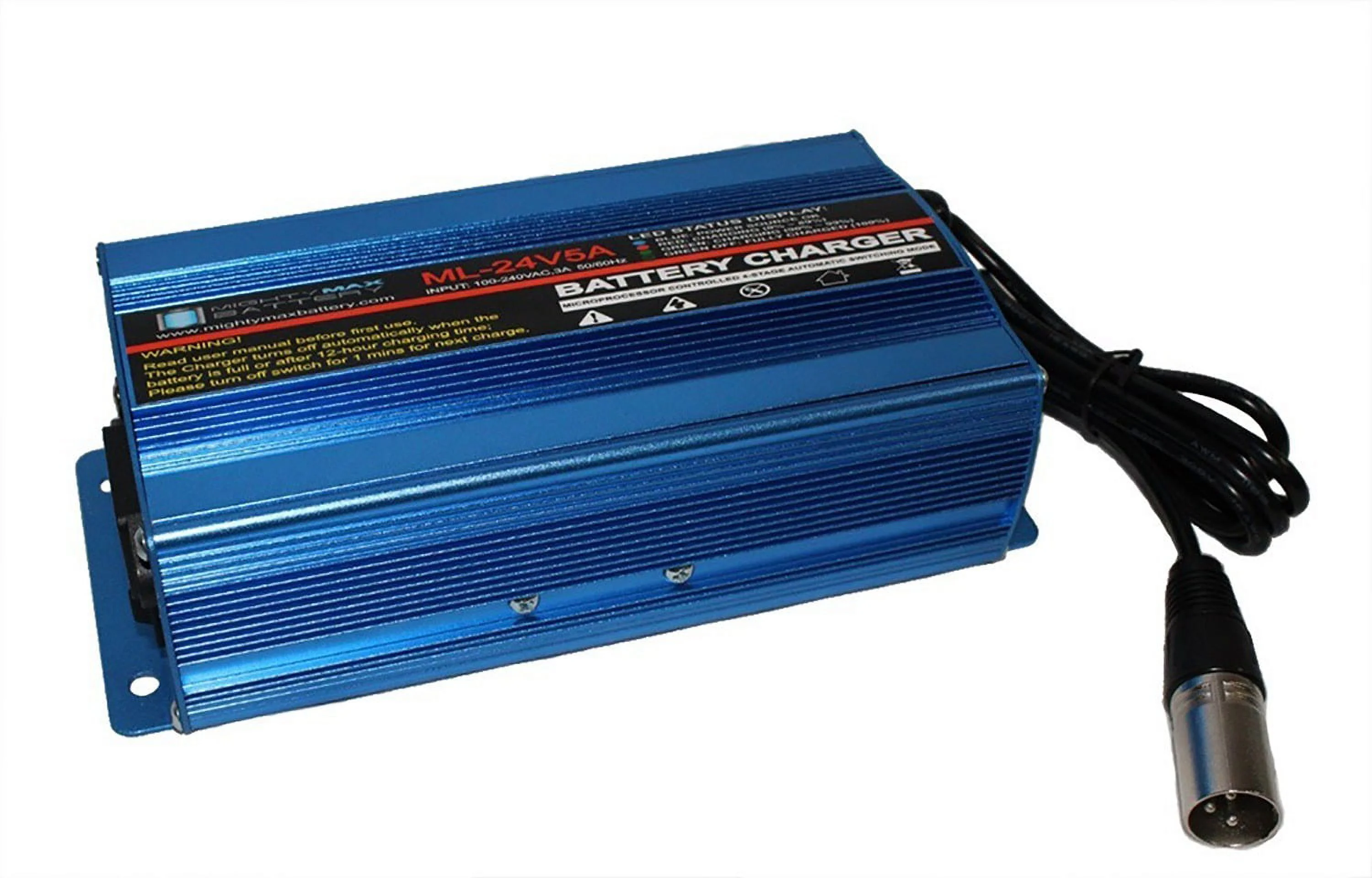 24V 5A Jet Jazzy Power Chair Scooter Heavy Duty Battery Charger - Inhomebuy